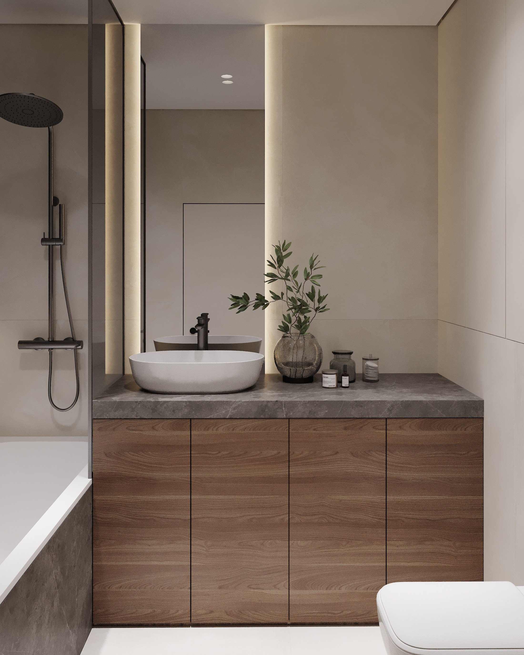 ЖК GREENWOOD 72,0 кв.м. Дизайнер интерьера и 3D визуализатор Ванчугова Ольга