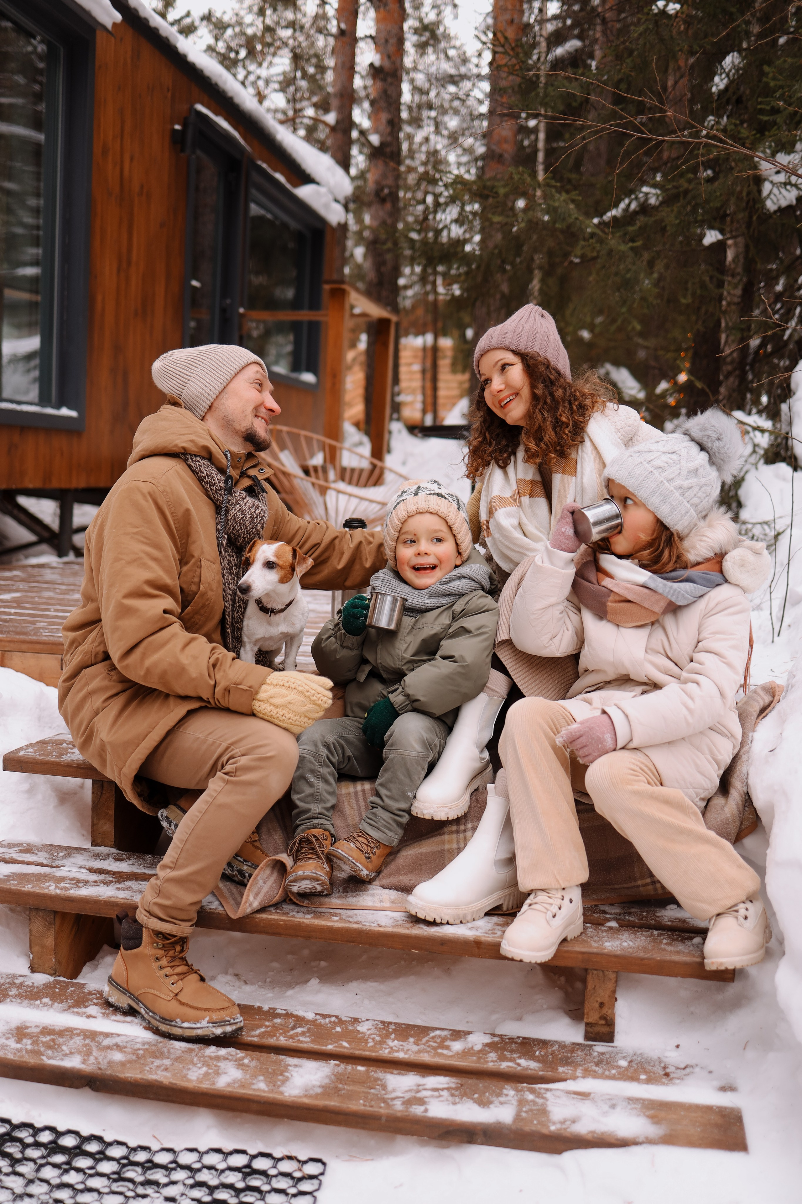 Семья, домик, зима. Marina Shakirova Photography