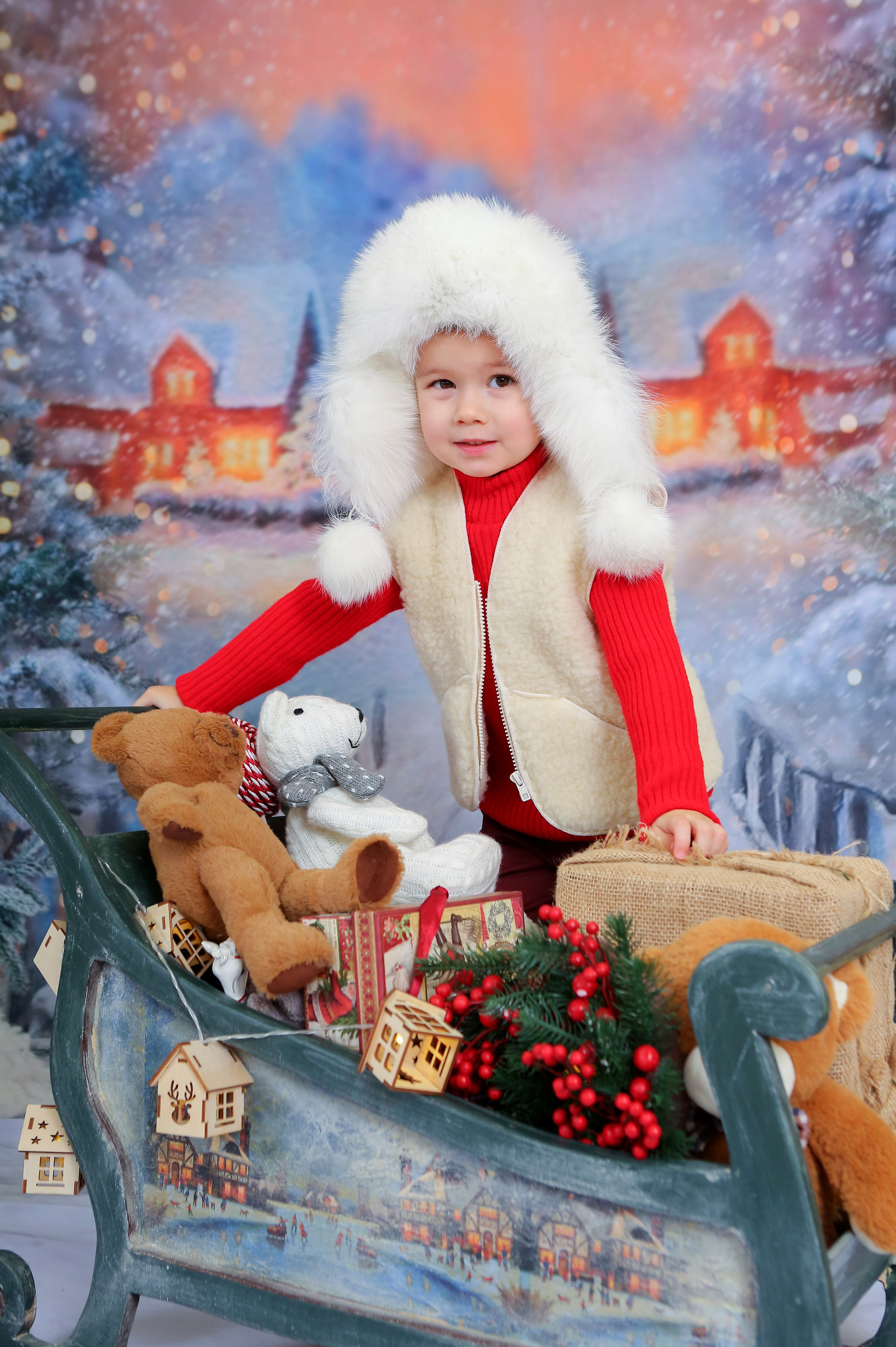 Волшебные сани. Студия детской и семейной фотографии 12кадров