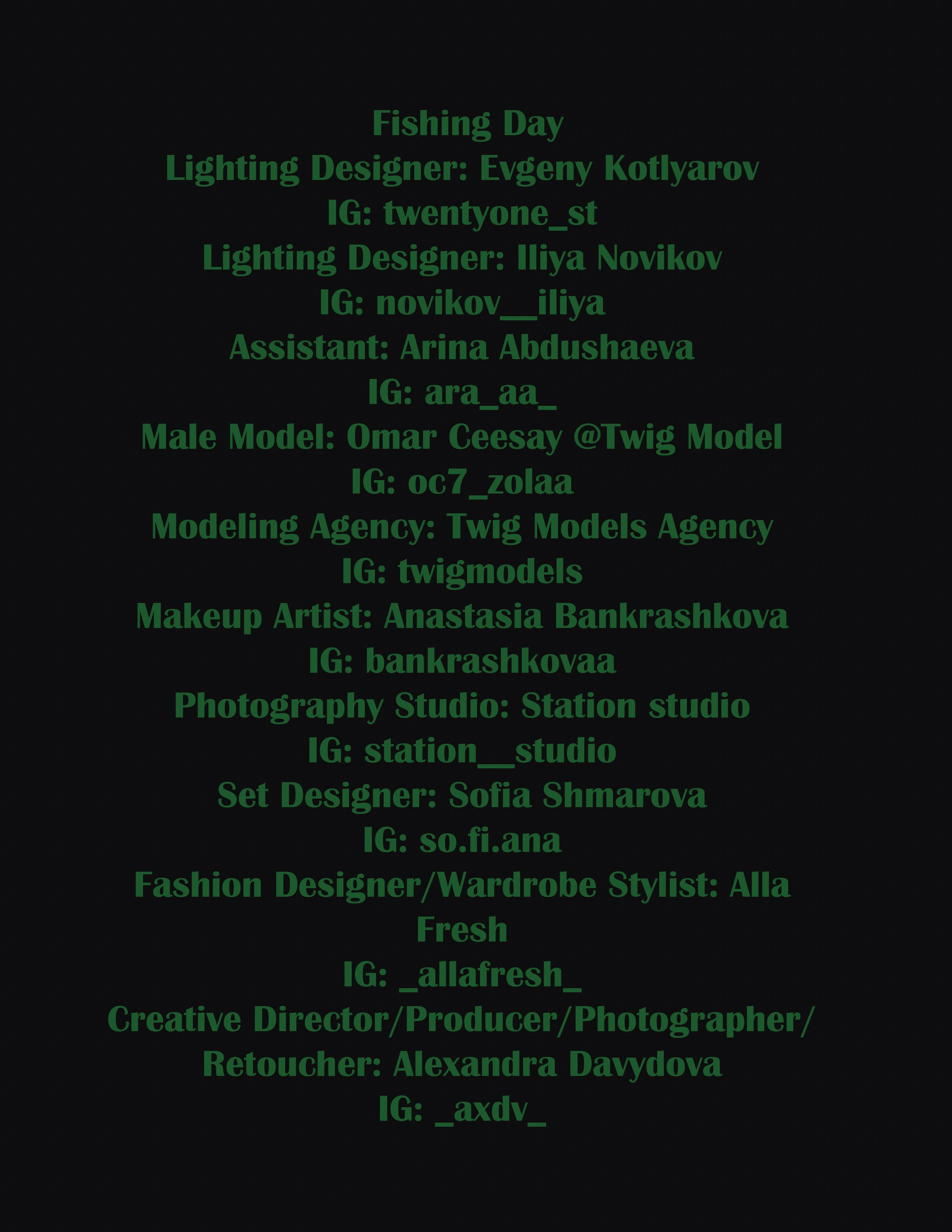 Photographer. Producer. Retoucher