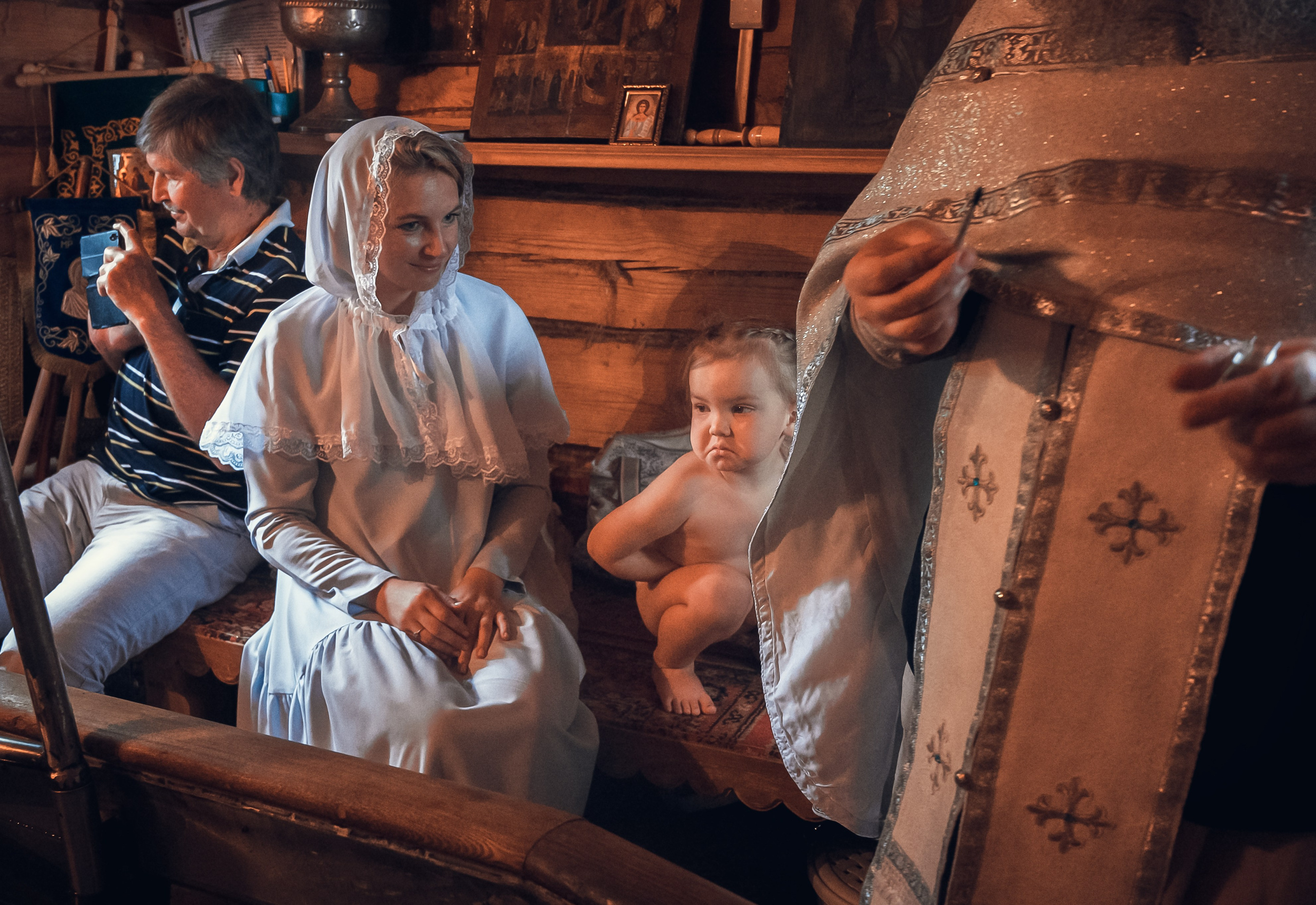 Крещение Марии храм на Мосфильмовской. Фотограф Алёна Мил