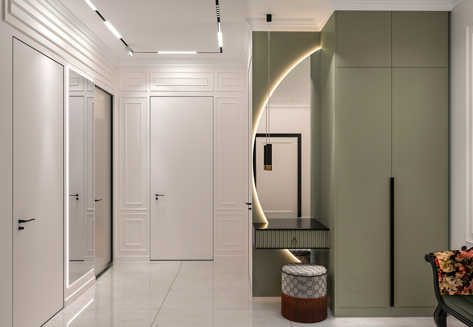 Дизайн-проект квартиры современная классика. Интерьерный дизайнер в Сочи Поплавская Татьяна. Проектирование интерьеров и организация процесса ремонта