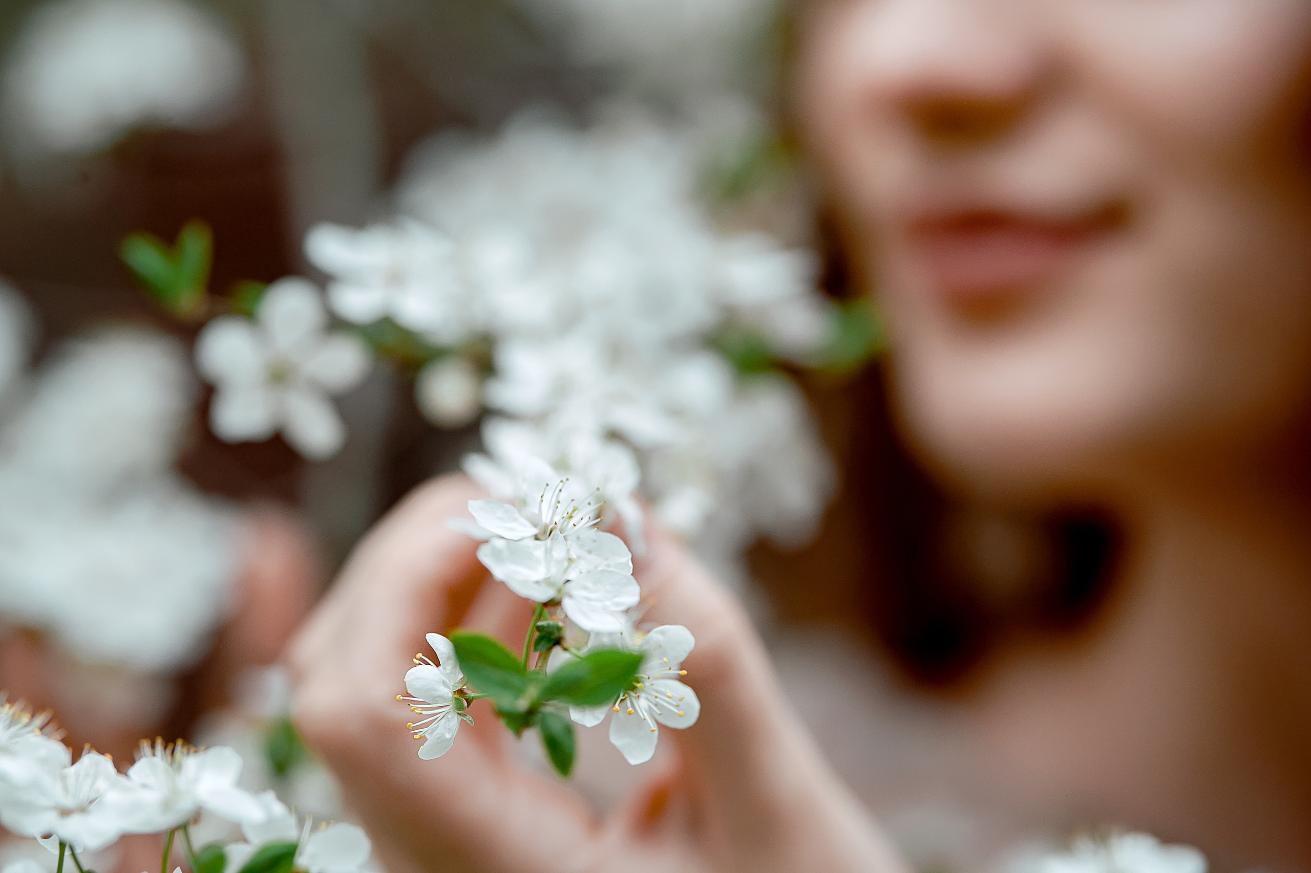 Ирина, МО, Щёлково, цветение вишни. Свадебный и семейный фотограф Виктория Носачёва. Щелково, Москва и МО