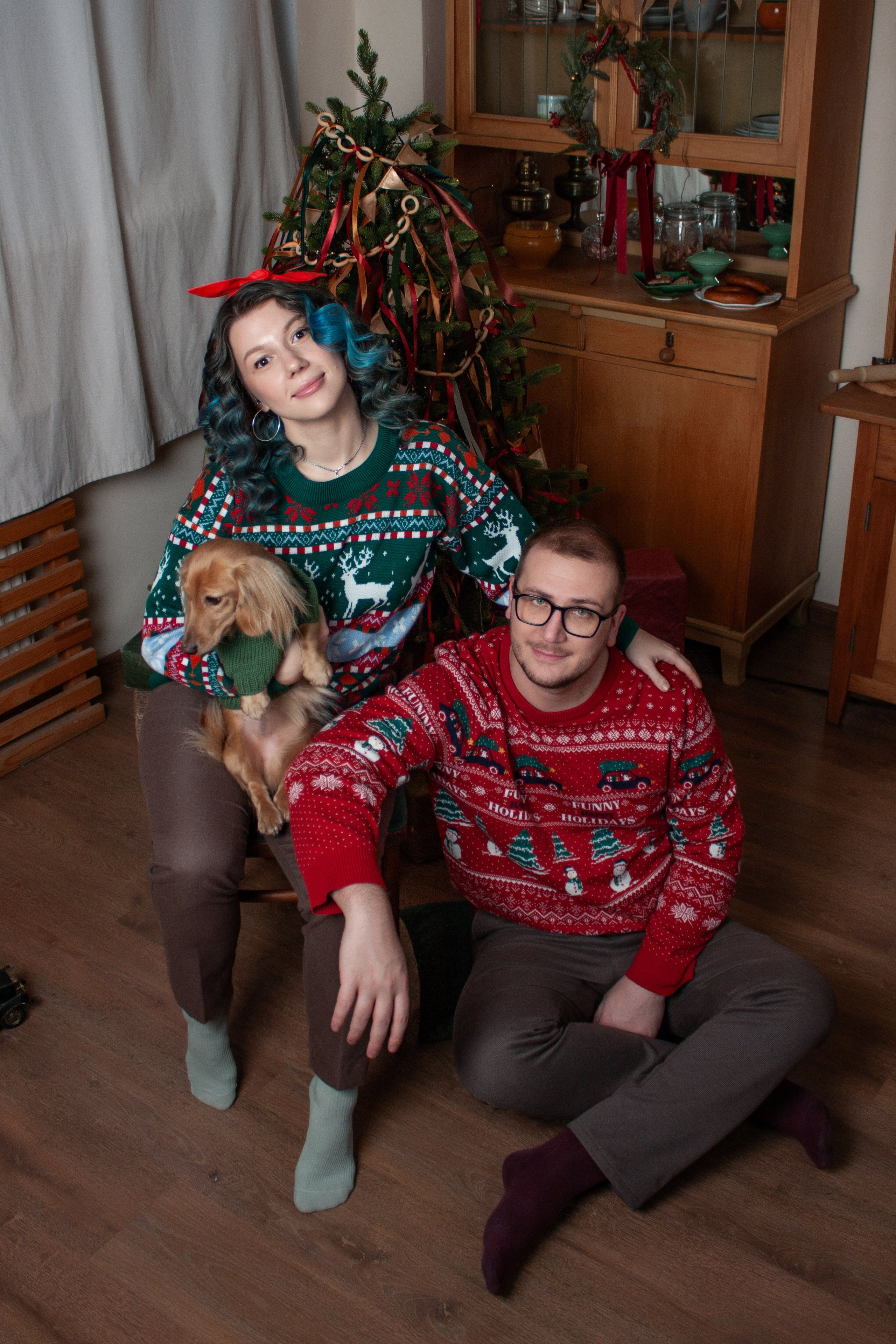 Новогодние собаки. Фотограф в Санкт-Петербурге Рейдер Дарья