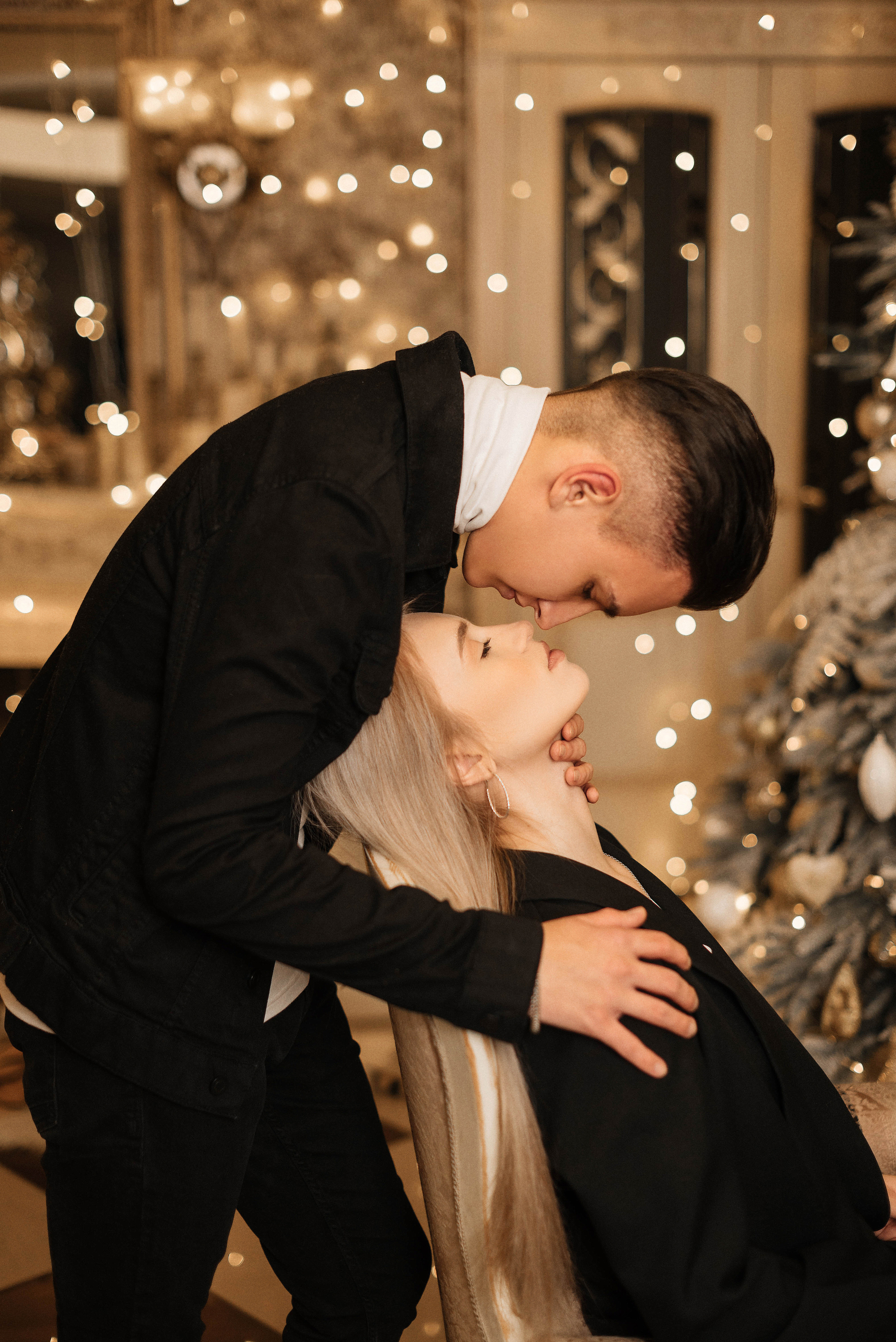 Даша и Саша в двух новогодних образах. Свадебный и портретный фотограф в Липецке Юлия Свит