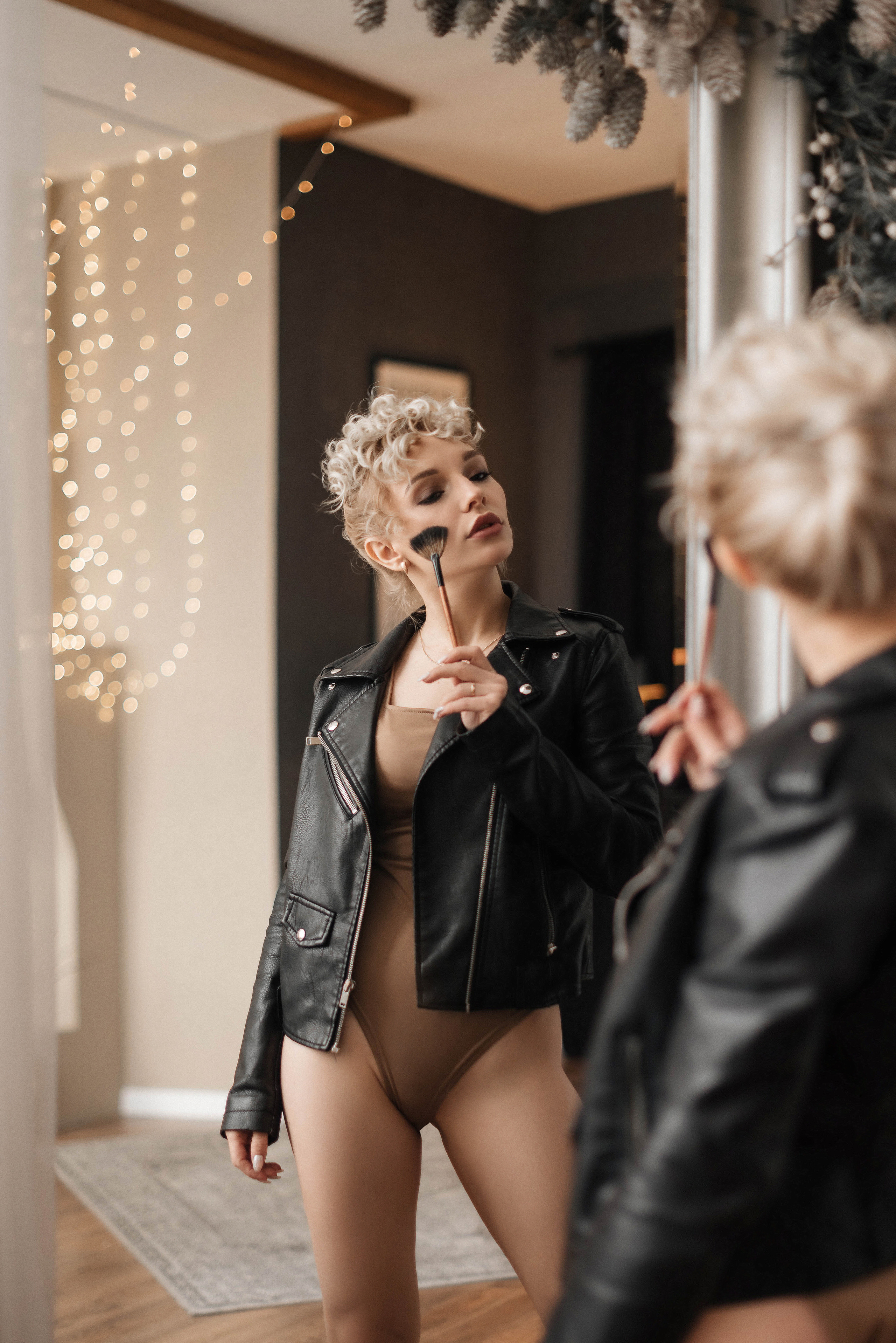 Контент НГ съемка для визажиста Лены. Свадебный и портретный фотограф в Липецке Юлия Свит