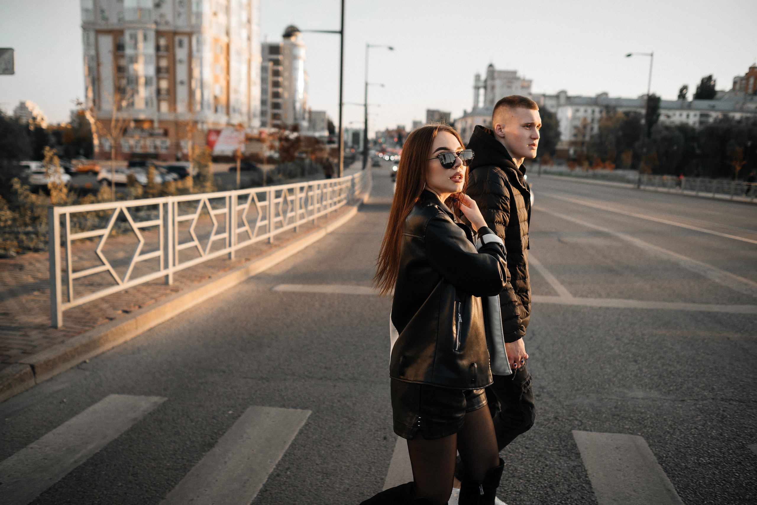 Фотопрогулка для Сони и Артёма, съемка с машиной. Свадебный и портретный фотограф в Липецке Юлия Свит