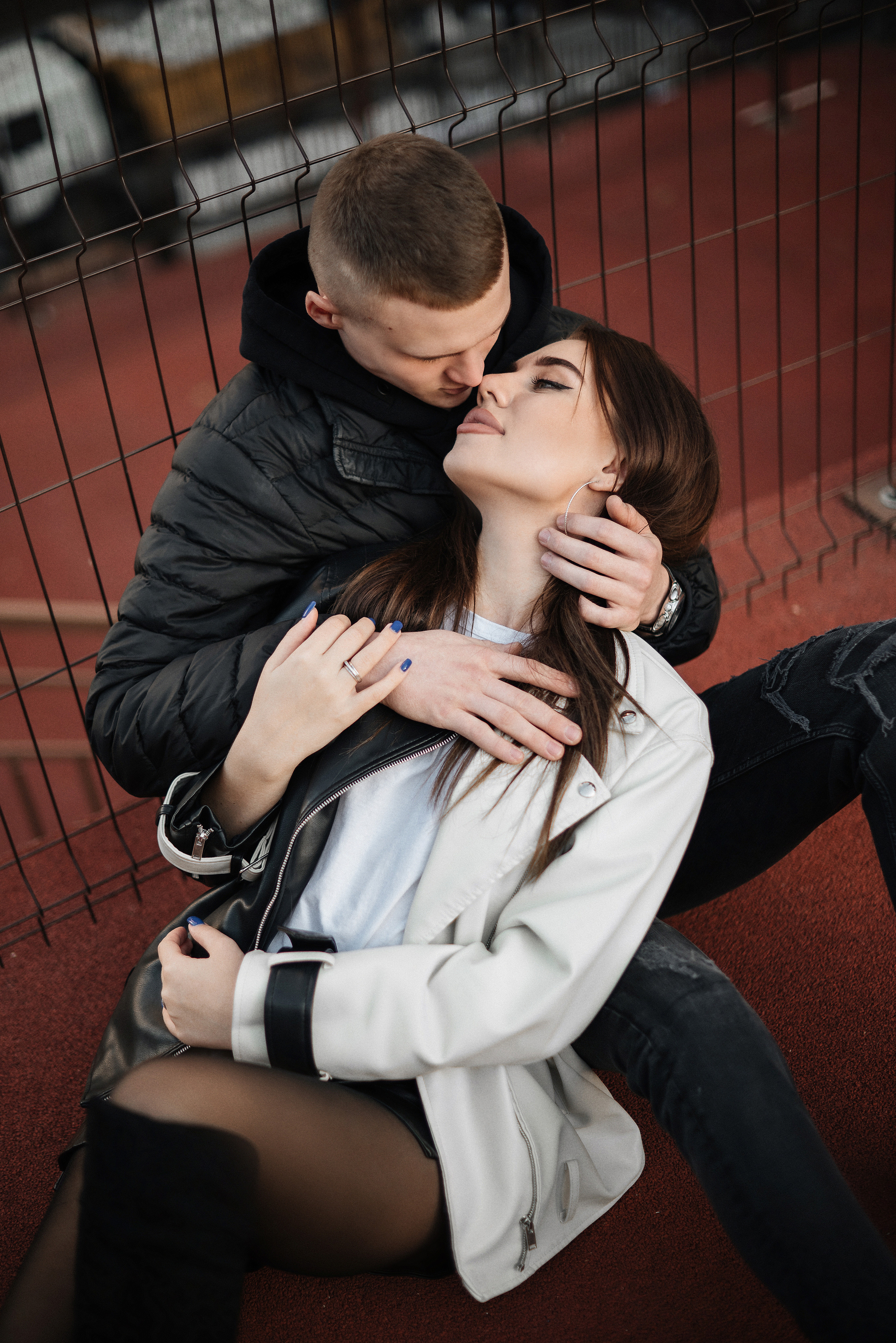 Фотопрогулка для Сони и Артёма, съемка с машиной. Свадебный и портретный фотограф в Липецке Юлия Свит