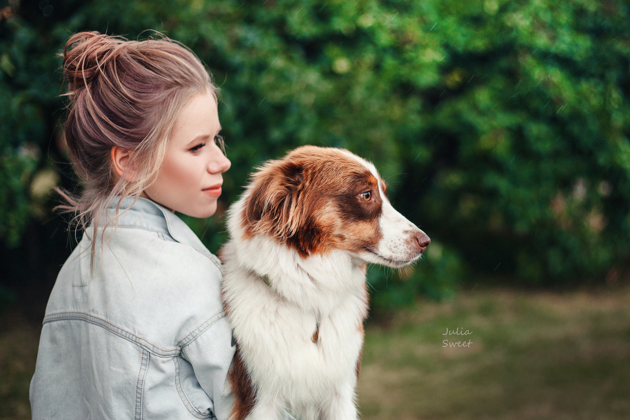 Настя с любимыми собачками. Свадебный и портретный фотограф в Липецке Юлия Свит
