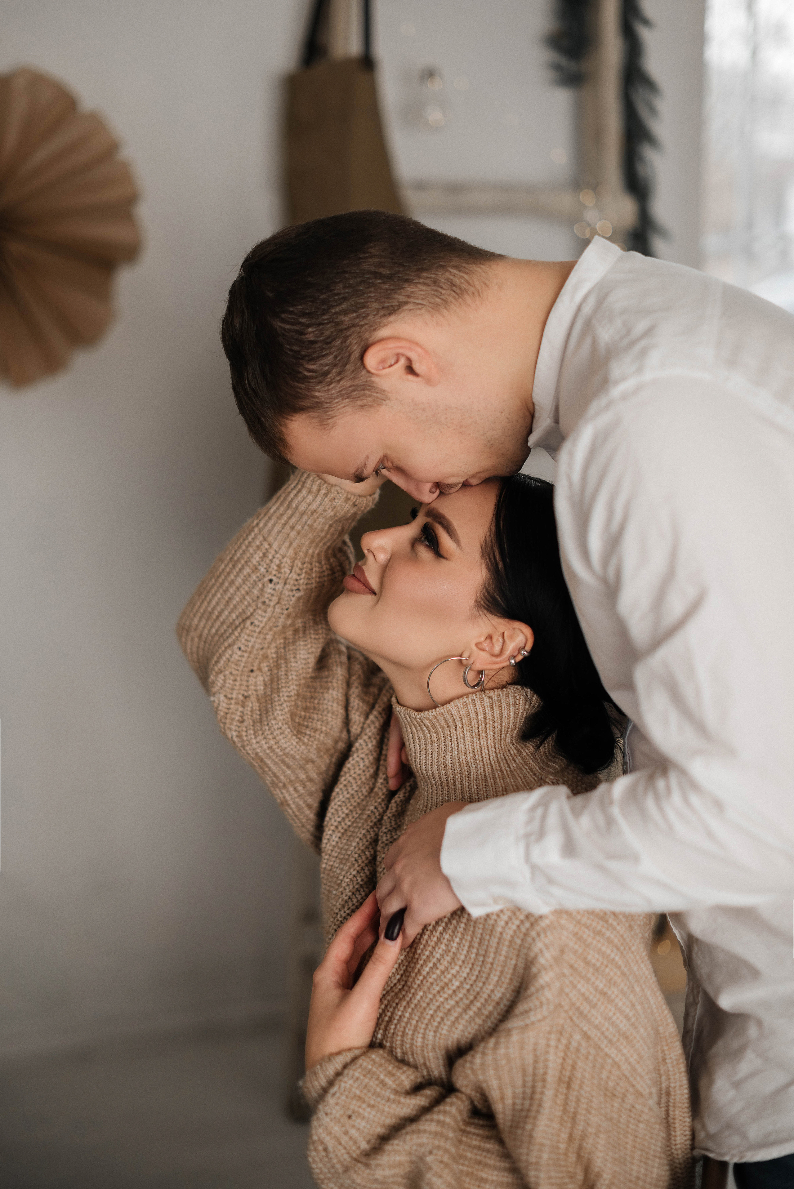 Лера и Артём в новогодней студии. Свадебный и портретный фотограф в Липецке Юлия Свит