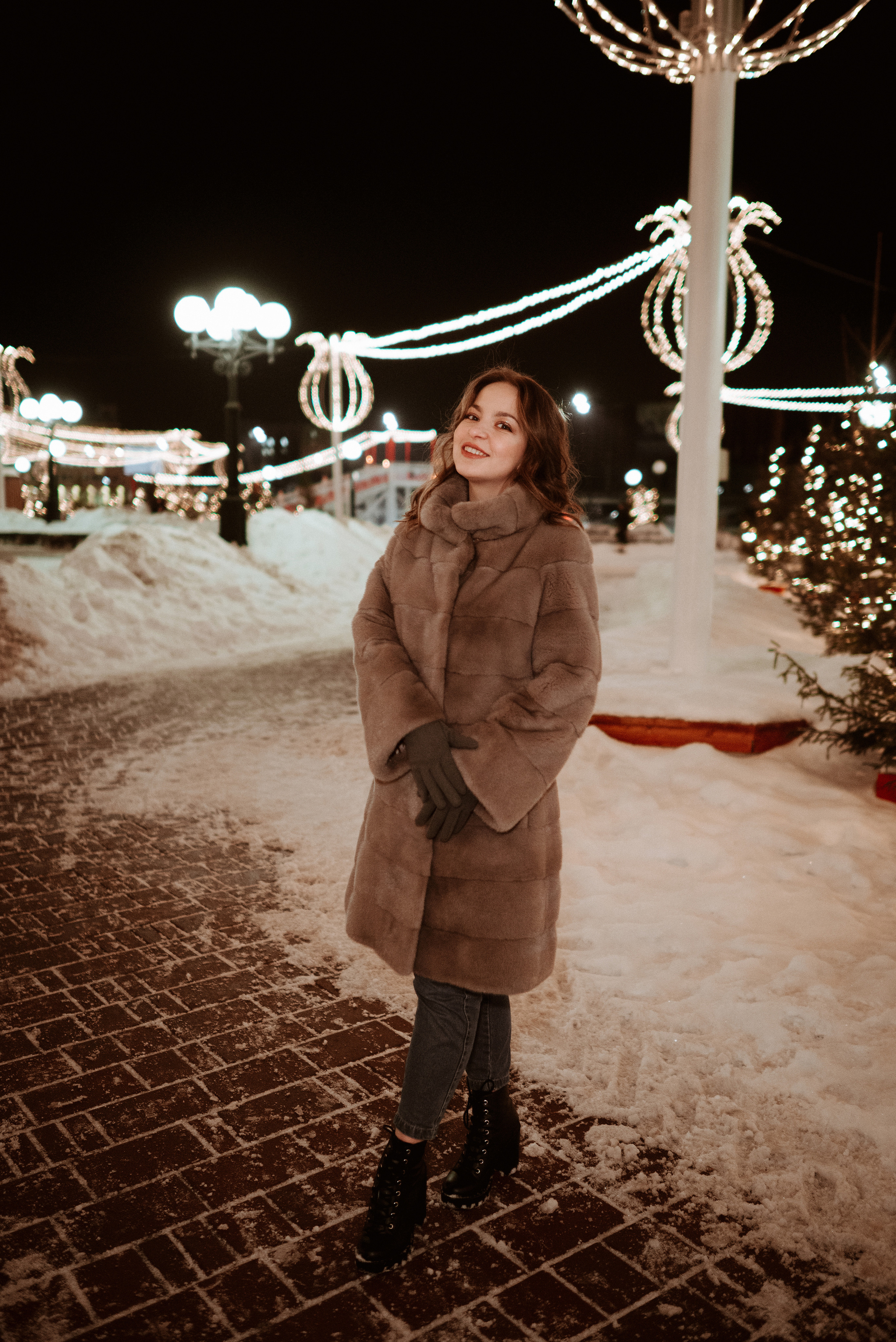 Зимняя вечерняя съемка для Кати. Свадебный и портретный фотограф в Липецке Юлия Свит