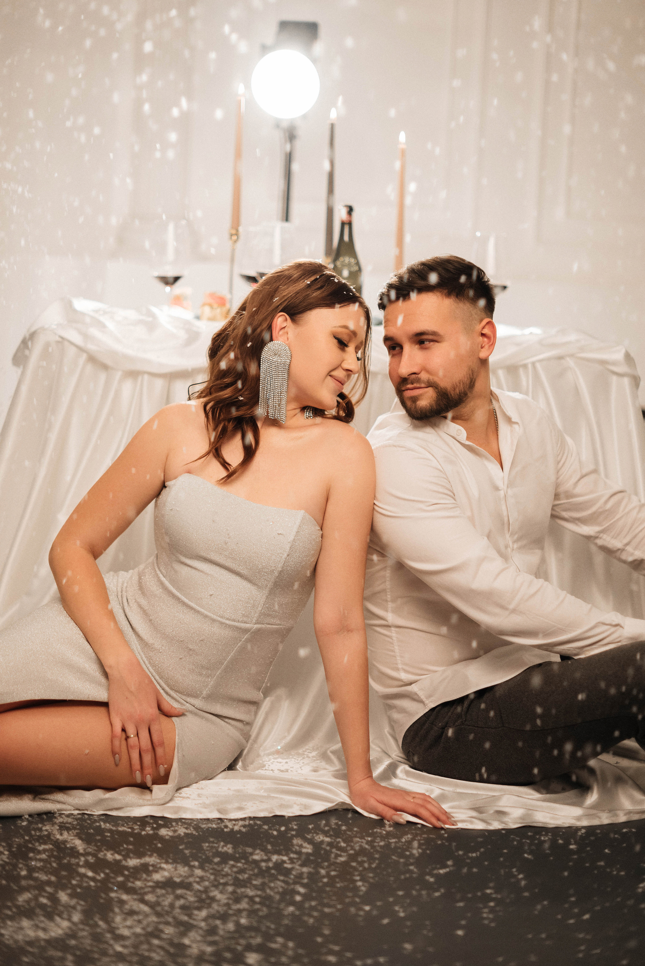 Лиля и Боря в романтичной новогодней съемке. Свадебный и портретный фотограф в Липецке Юлия Свит