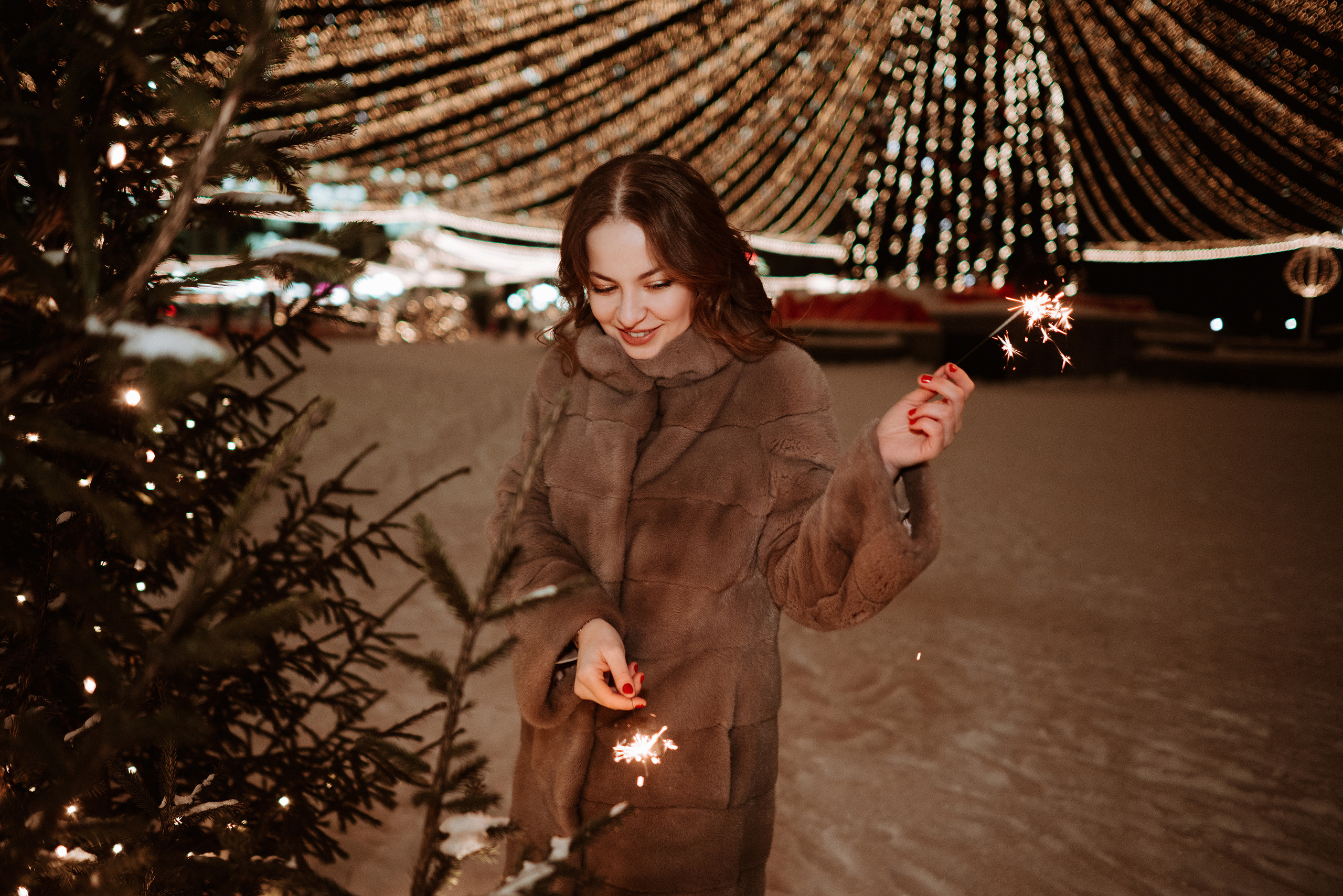 Зимняя вечерняя съемка для Кати. Свадебный и портретный фотограф в Липецке Юлия Свит