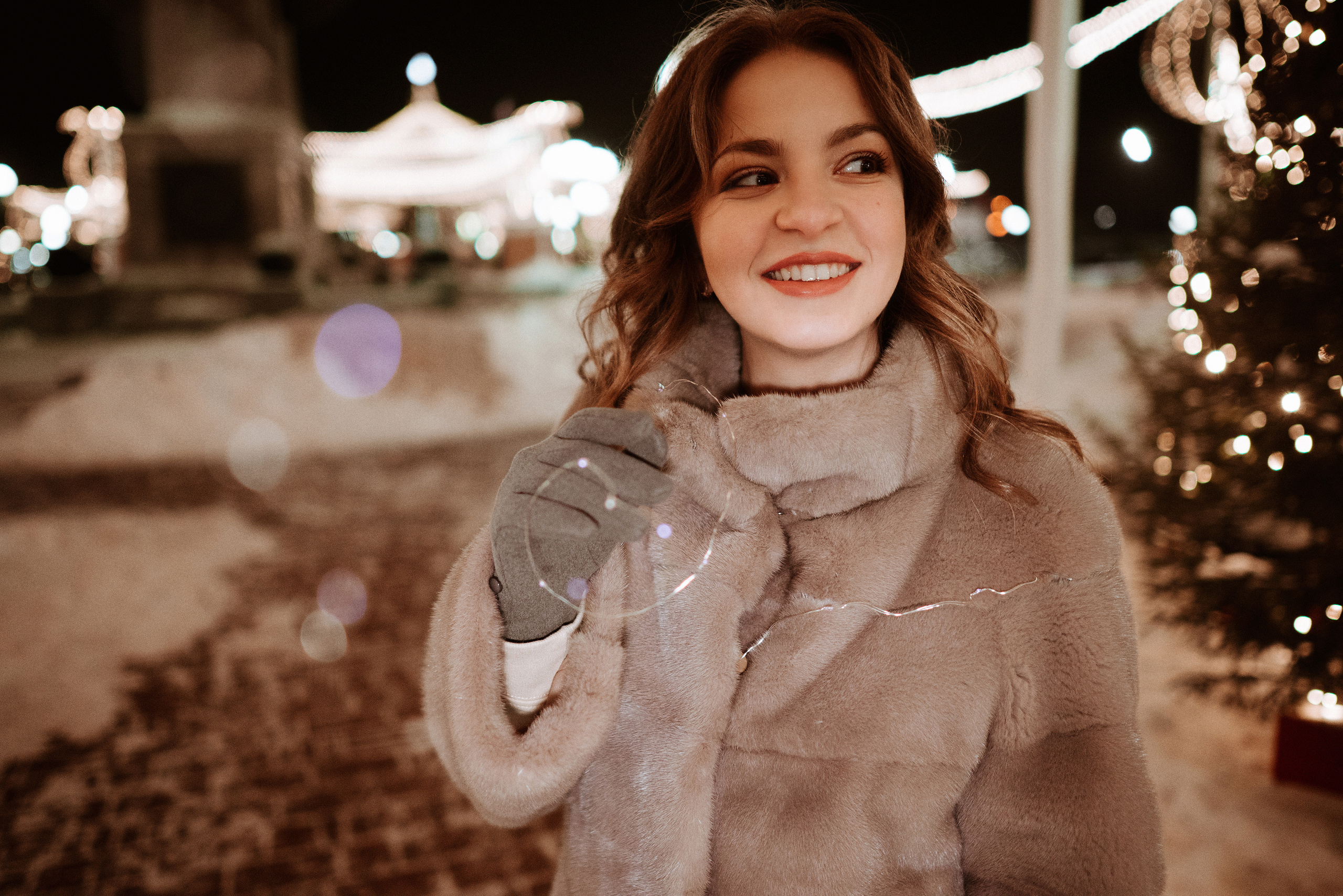 Зимняя вечерняя съемка для Кати. Свадебный и портретный фотограф в Липецке Юлия Свит