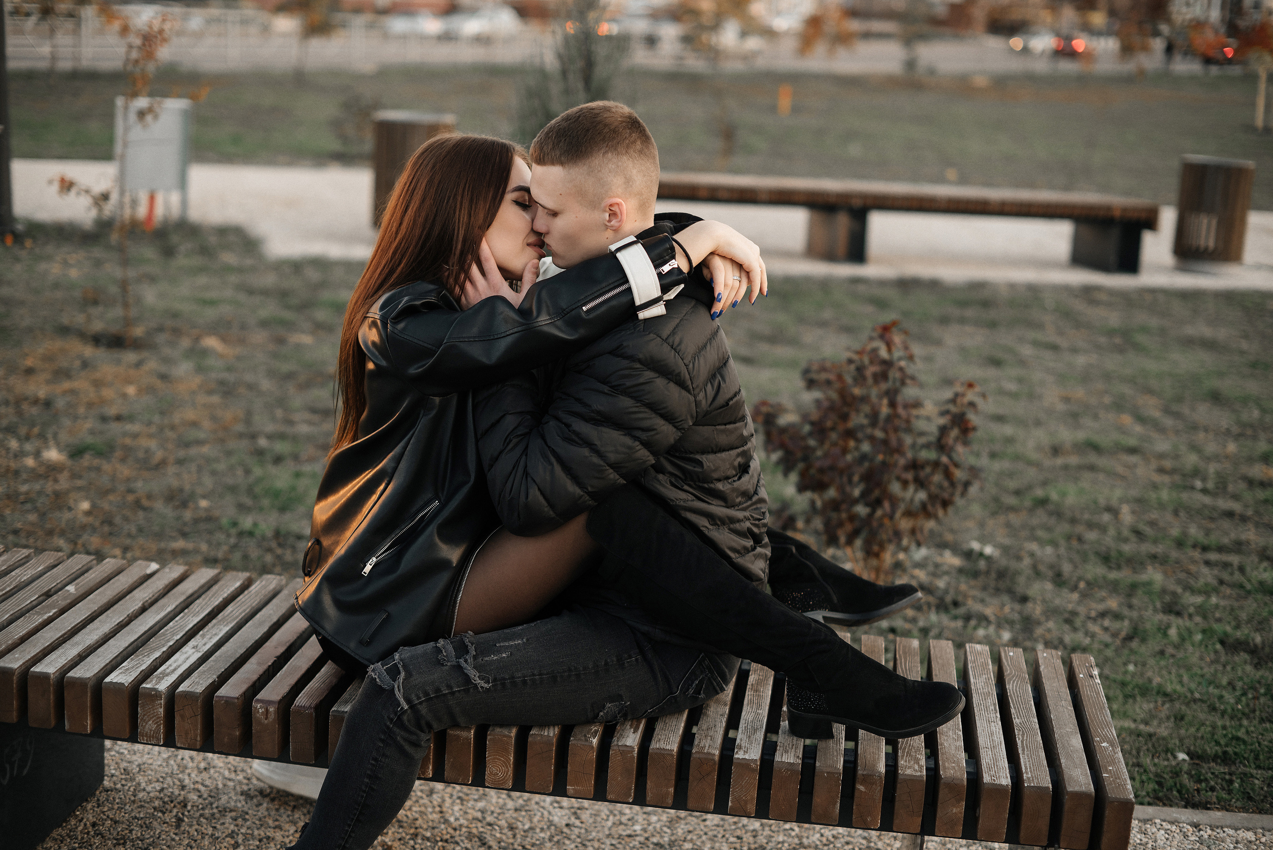 Фотопрогулка для Сони и Артёма, съемка с машиной. Свадебный и портретный фотограф в Липецке Юлия Свит