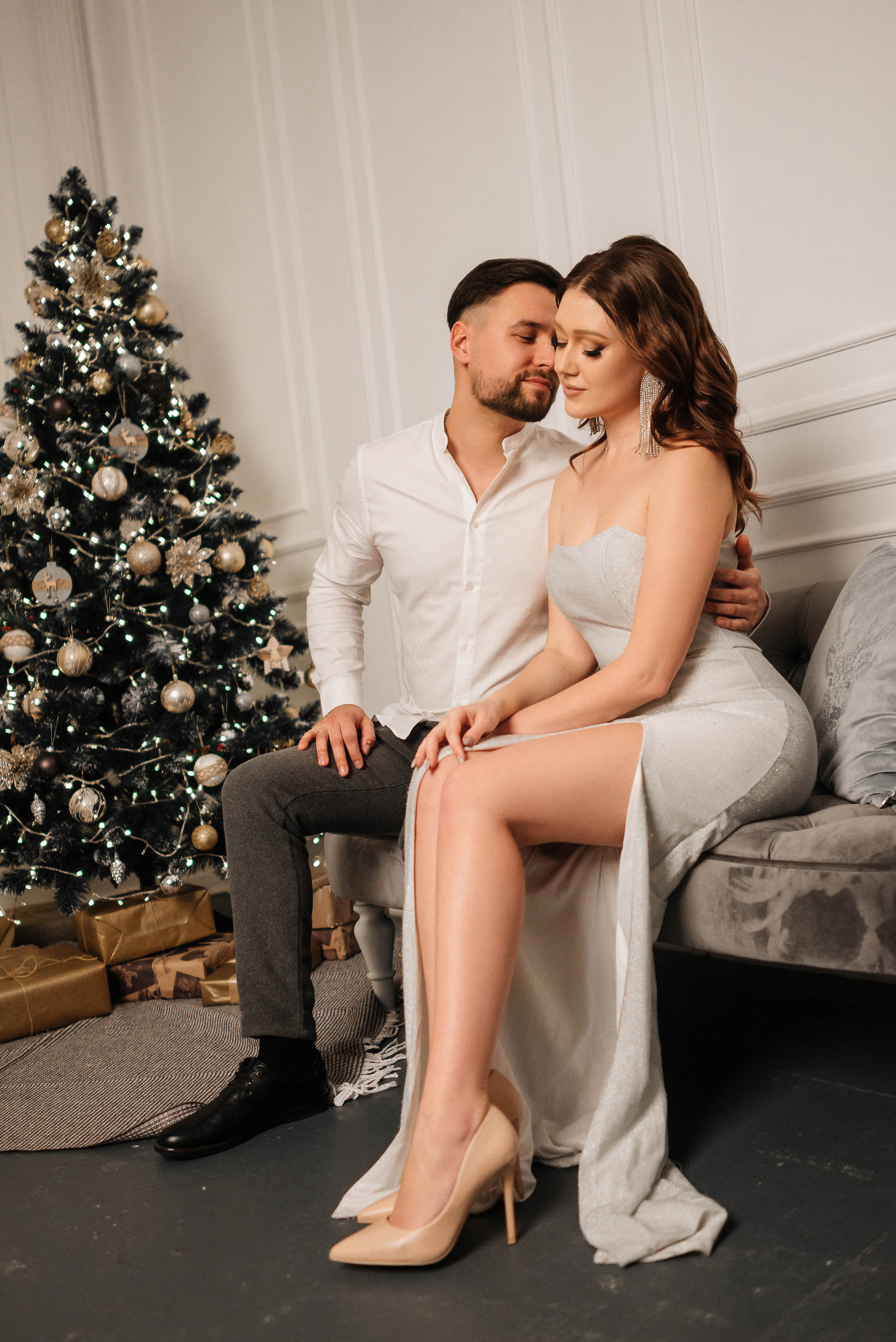 Лиля и Боря в романтичной новогодней съемке. Свадебный и портретный фотограф в Липецке Юлия Свит