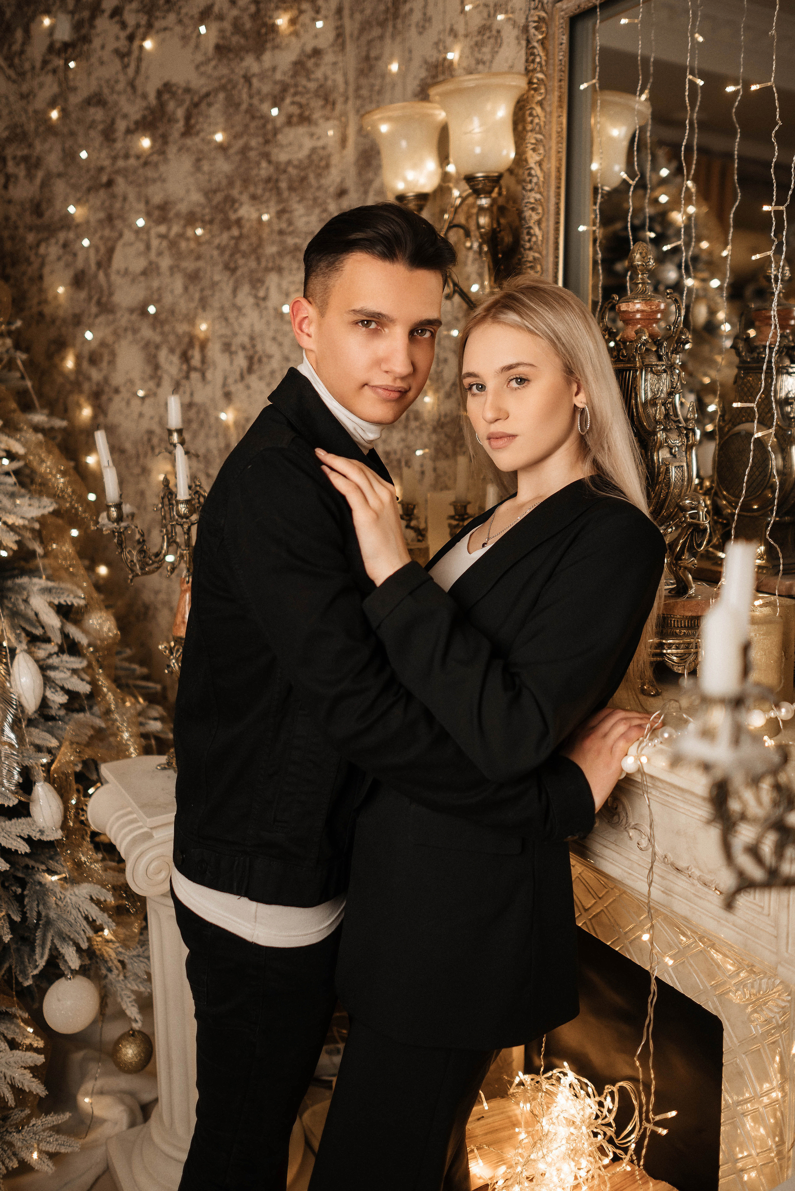 Даша и Саша в двух новогодних образах. Свадебный и портретный фотограф в Липецке Юлия Свит