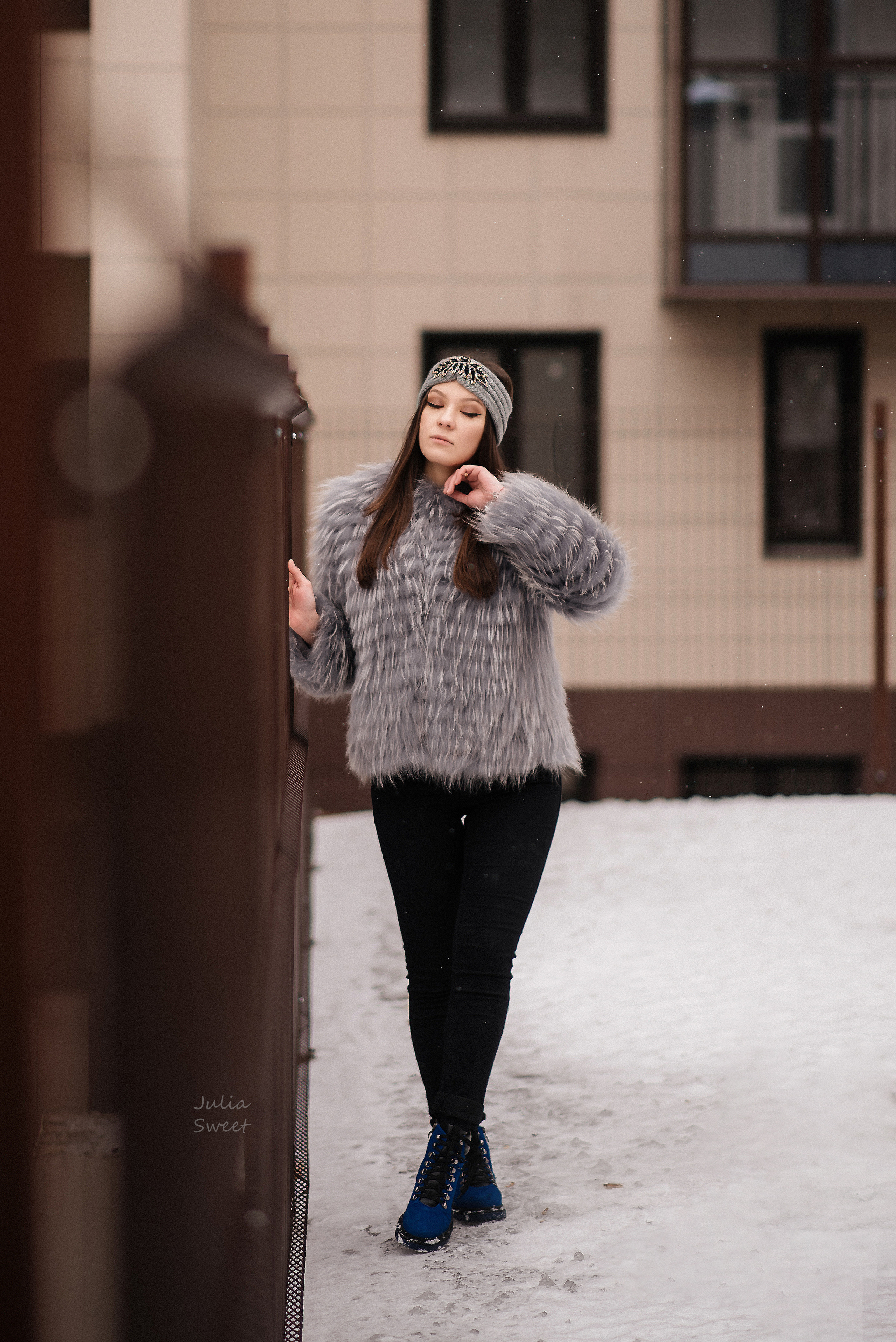 Уличная зимняя съемка для Маши. Свадебный и портретный фотограф в Липецке Юлия Свит