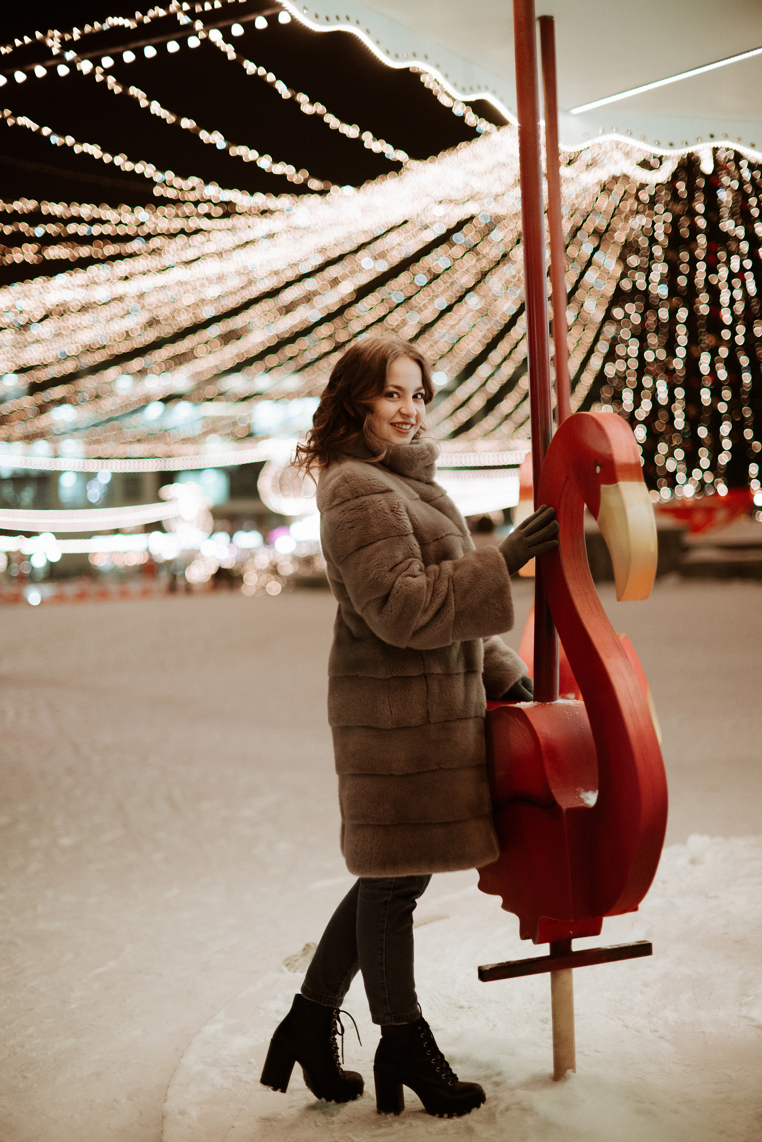 Зимняя вечерняя съемка для Кати. Свадебный и портретный фотограф в Липецке Юлия Свит