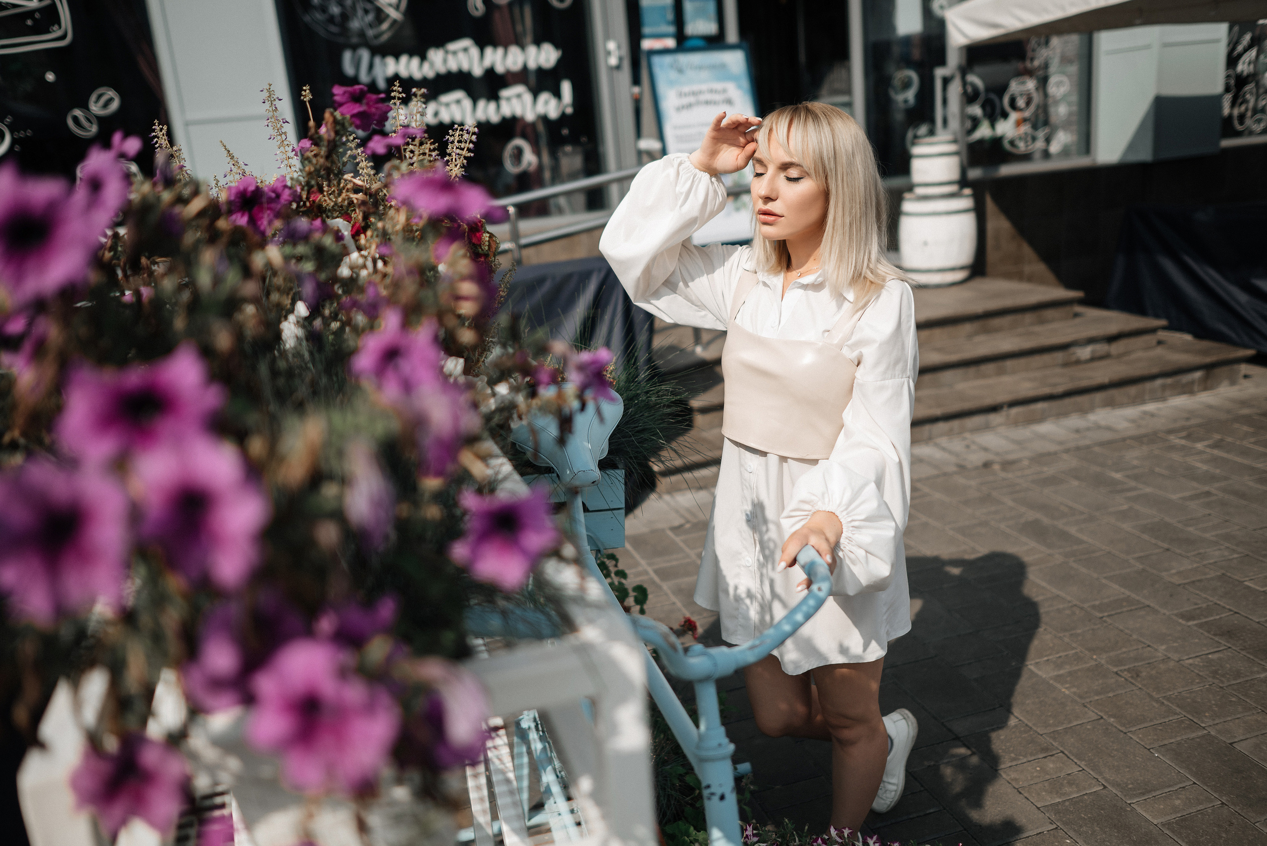 Фотосессия в кафе для Лены. Свадебный и портретный фотограф в Липецке Юлия Свит