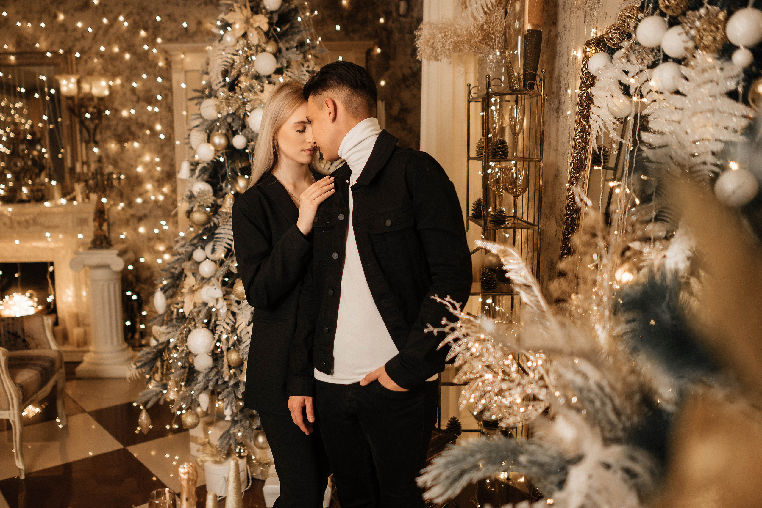 Даша и Саша в двух новогодних образах. Свадебный и портретный фотограф в Липецке Юлия Свит