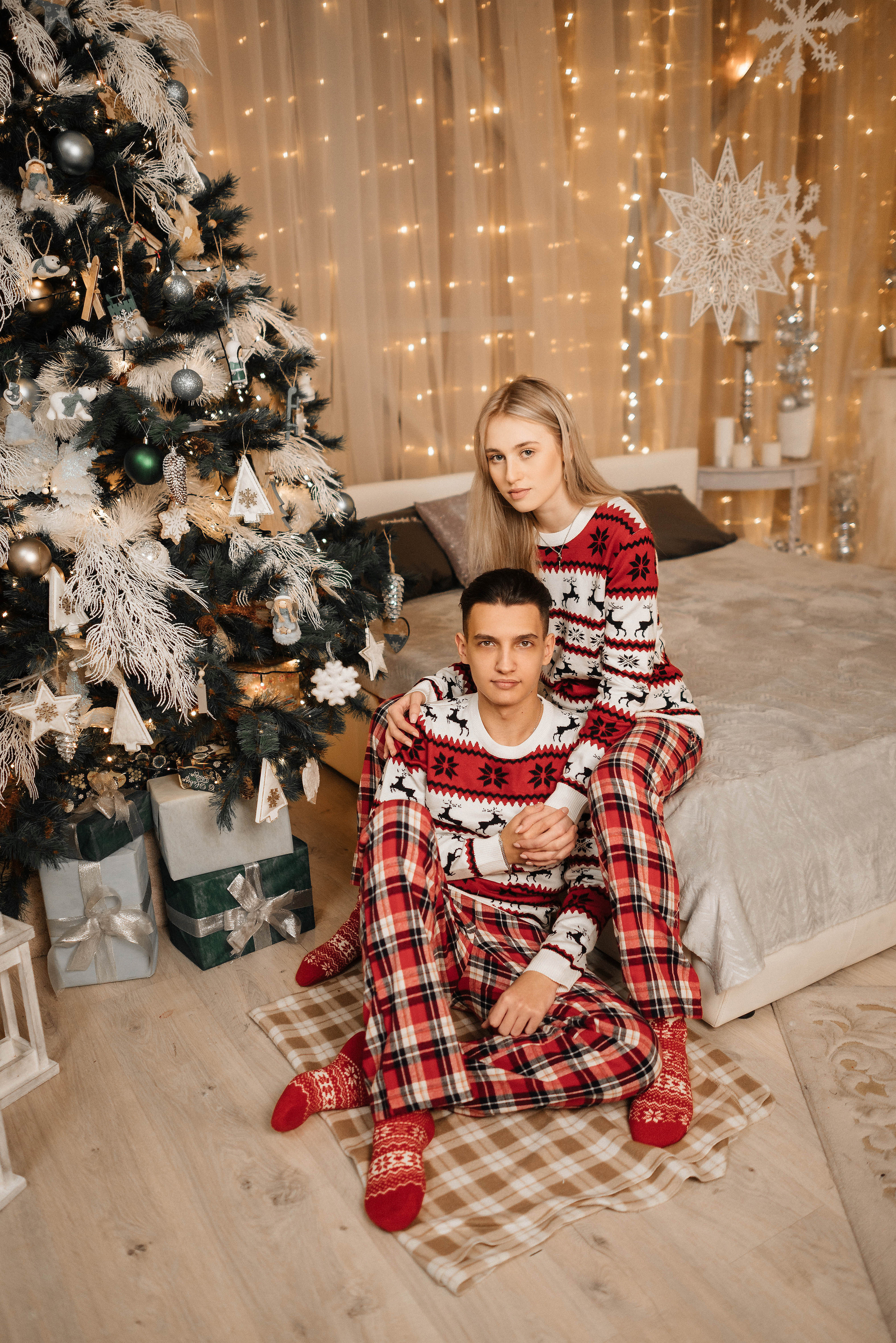 Даша и Саша в двух новогодних образах. Свадебный и портретный фотограф в Липецке Юлия Свит