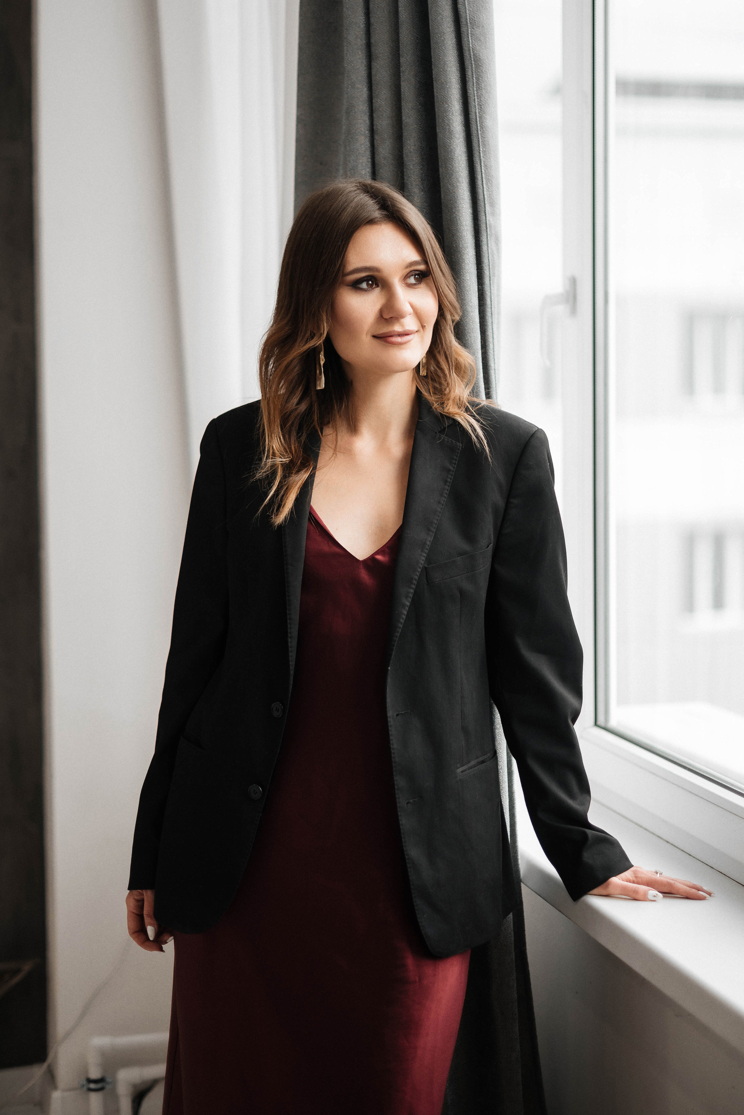 Визажист Маша на новогодней съемке. Свадебный и портретный фотограф в Липецке Юлия Свит