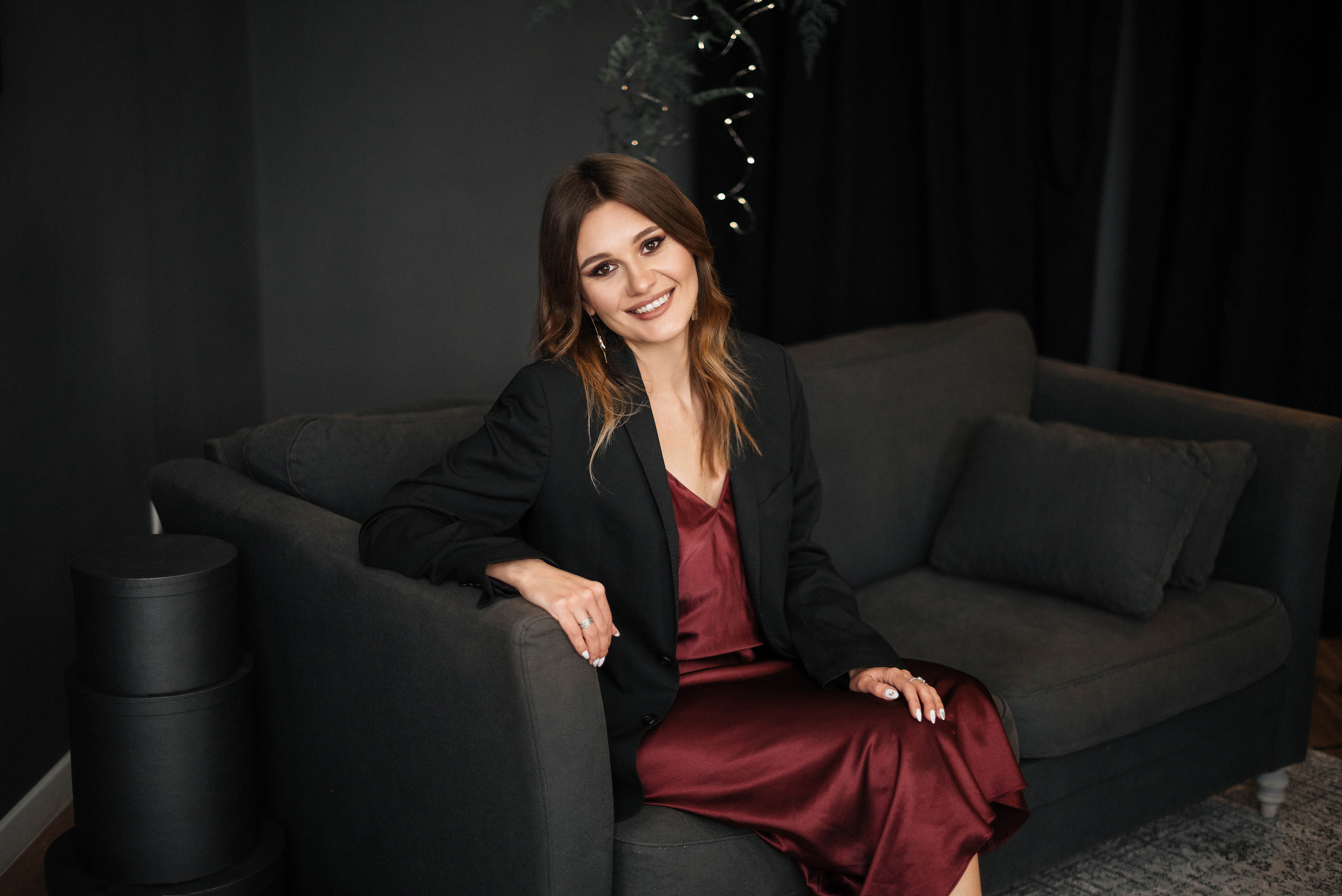 Визажист Маша на новогодней съемке. Свадебный и портретный фотограф в Липецке Юлия Свит