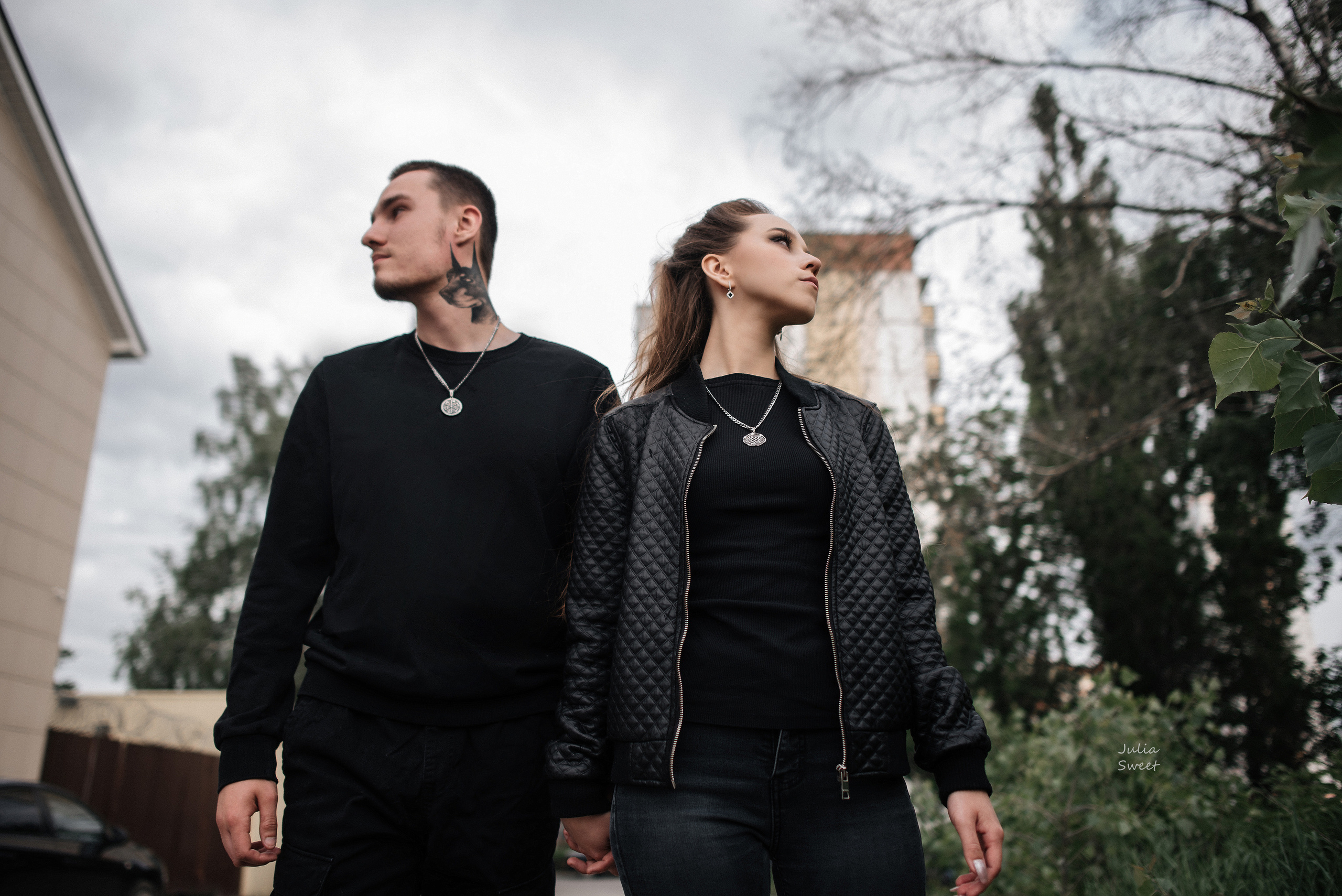 Арина и Влад в дерзком стиле на крыше. Свадебный и портретный фотограф в Липецке Юлия Свит