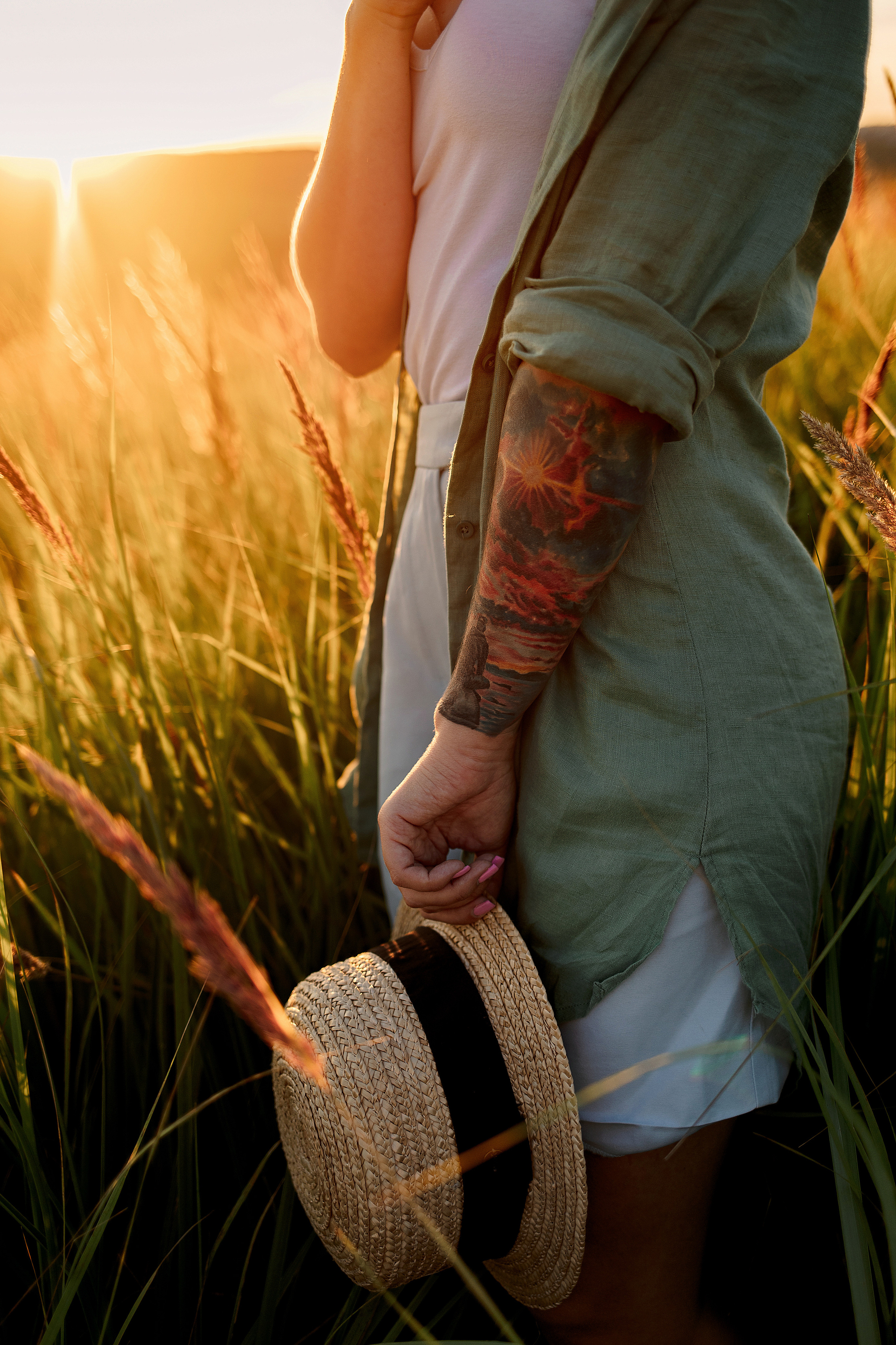 Семейная фотосессия в колосьях. Лето 2022. Семейный и детский фотограф в Пензе Анна Михайлова