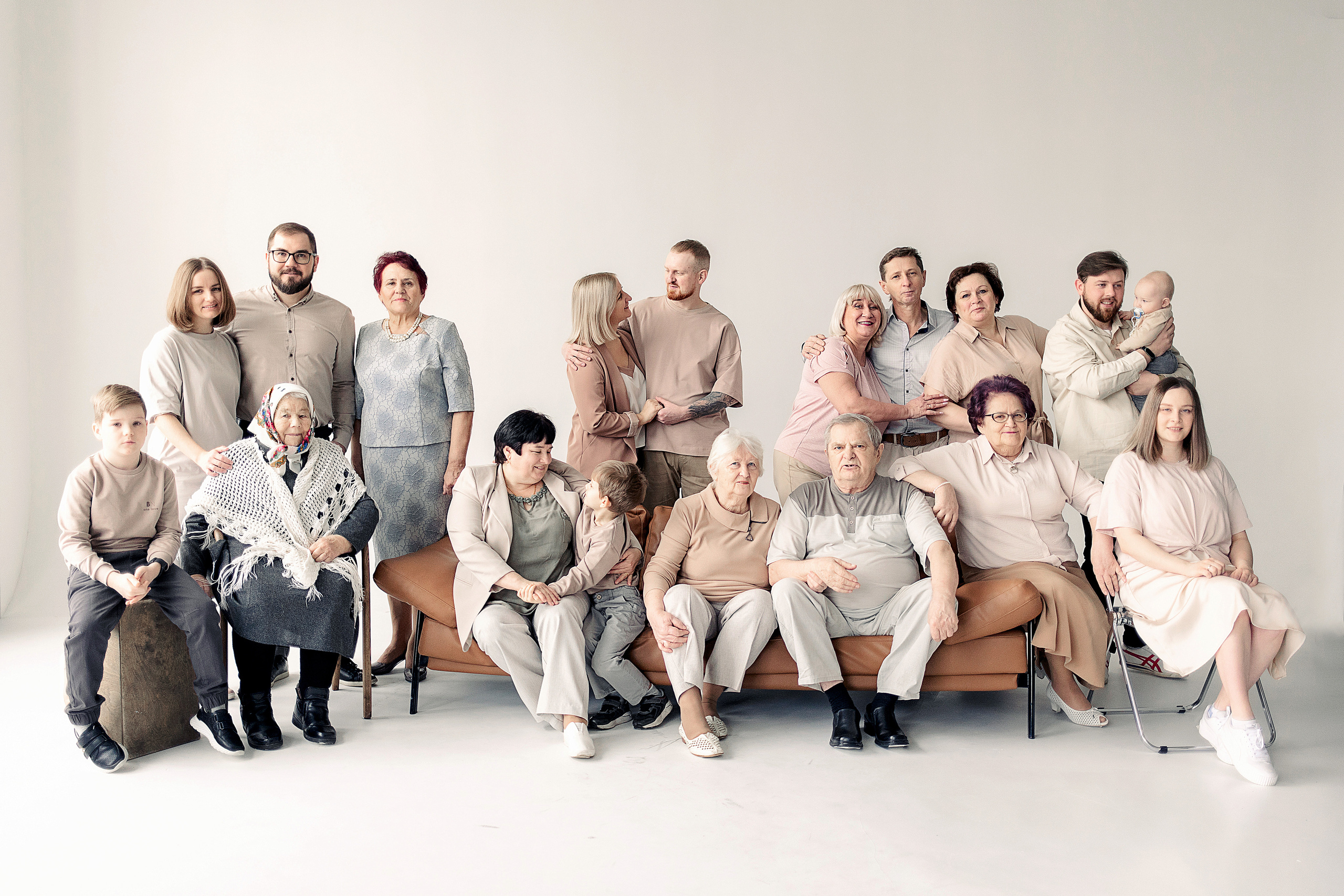 Большая СЕМЬЯ. 2023 год. Семейный и детский фотограф в Пензе Анна Михайлова