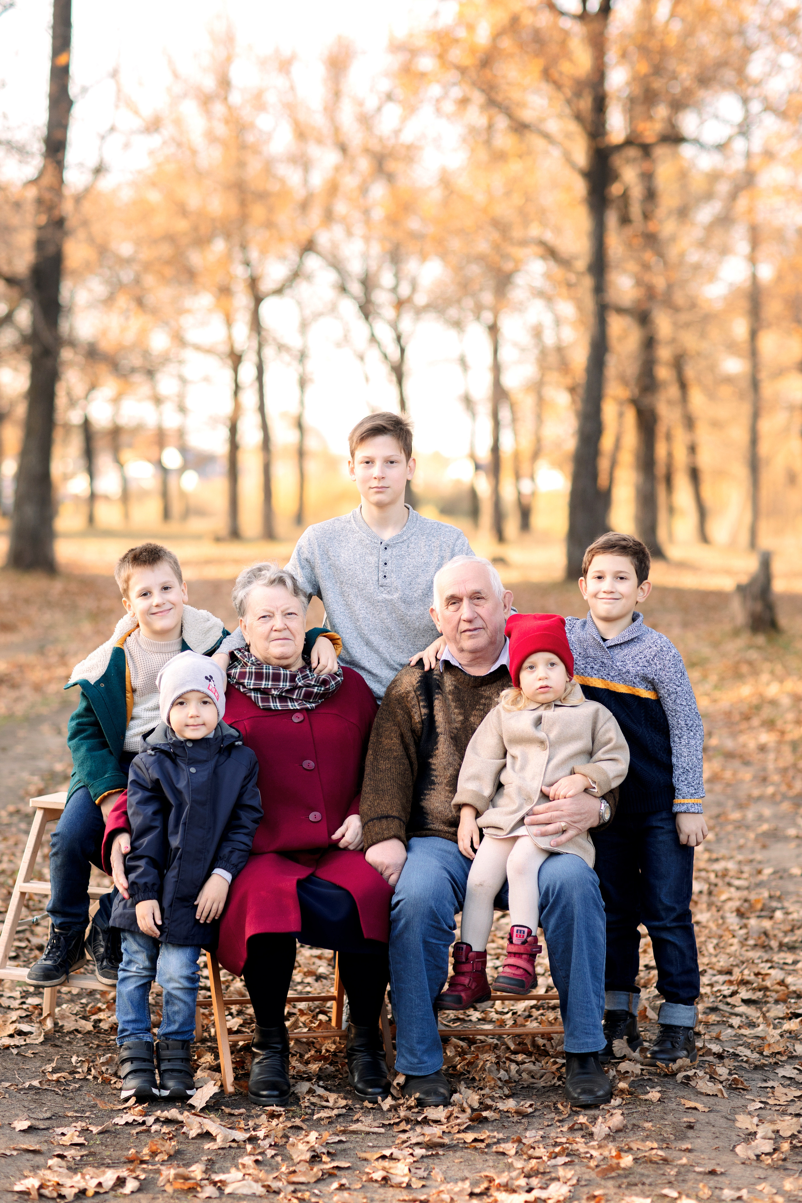 Съемка большой семьи. Осень 2022. Семейный и детский фотограф в Пензе Анна Михайлова
