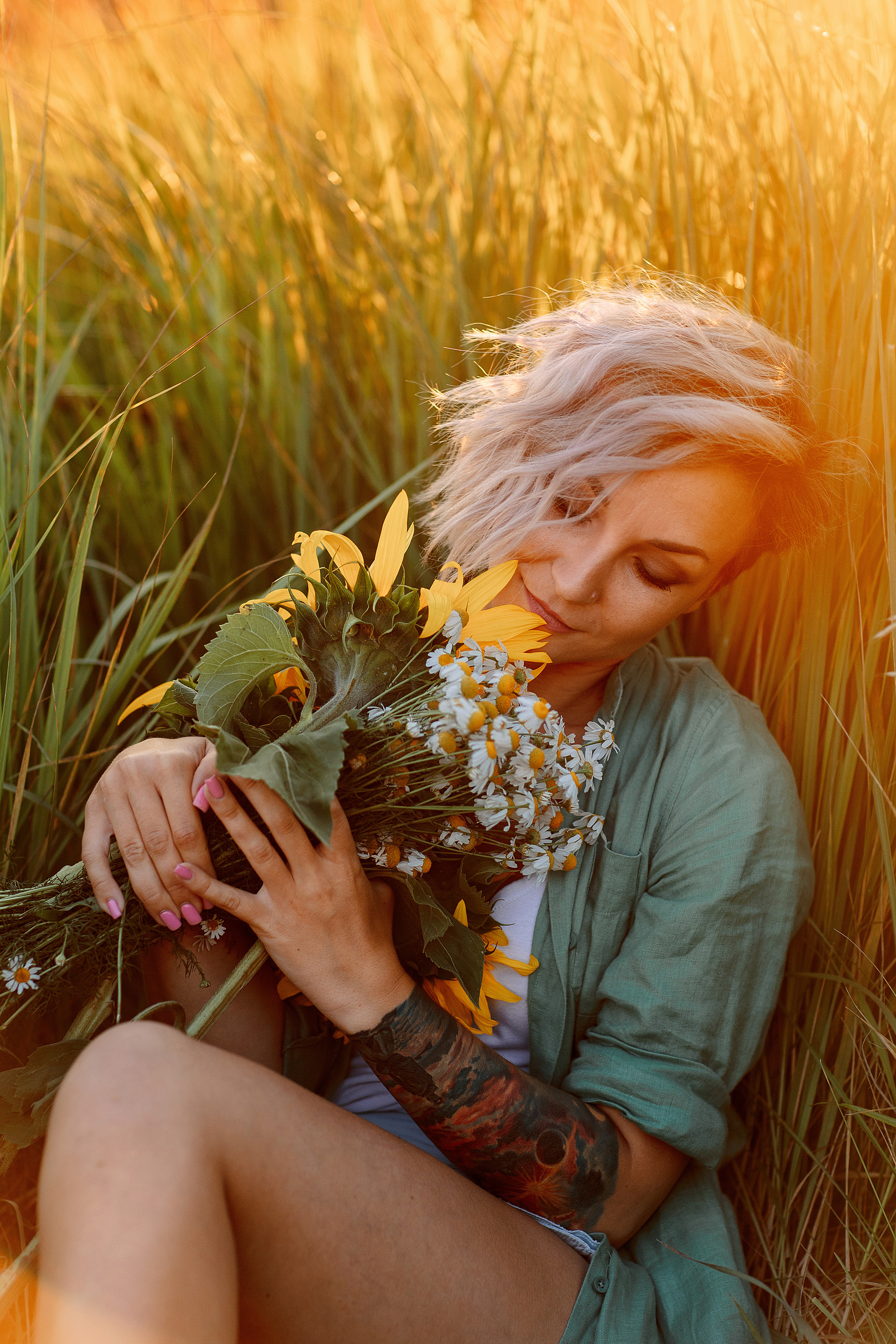 Семейная фотосессия в колосьях. Лето 2022. Семейный и детский фотограф в Пензе Анна Михайлова