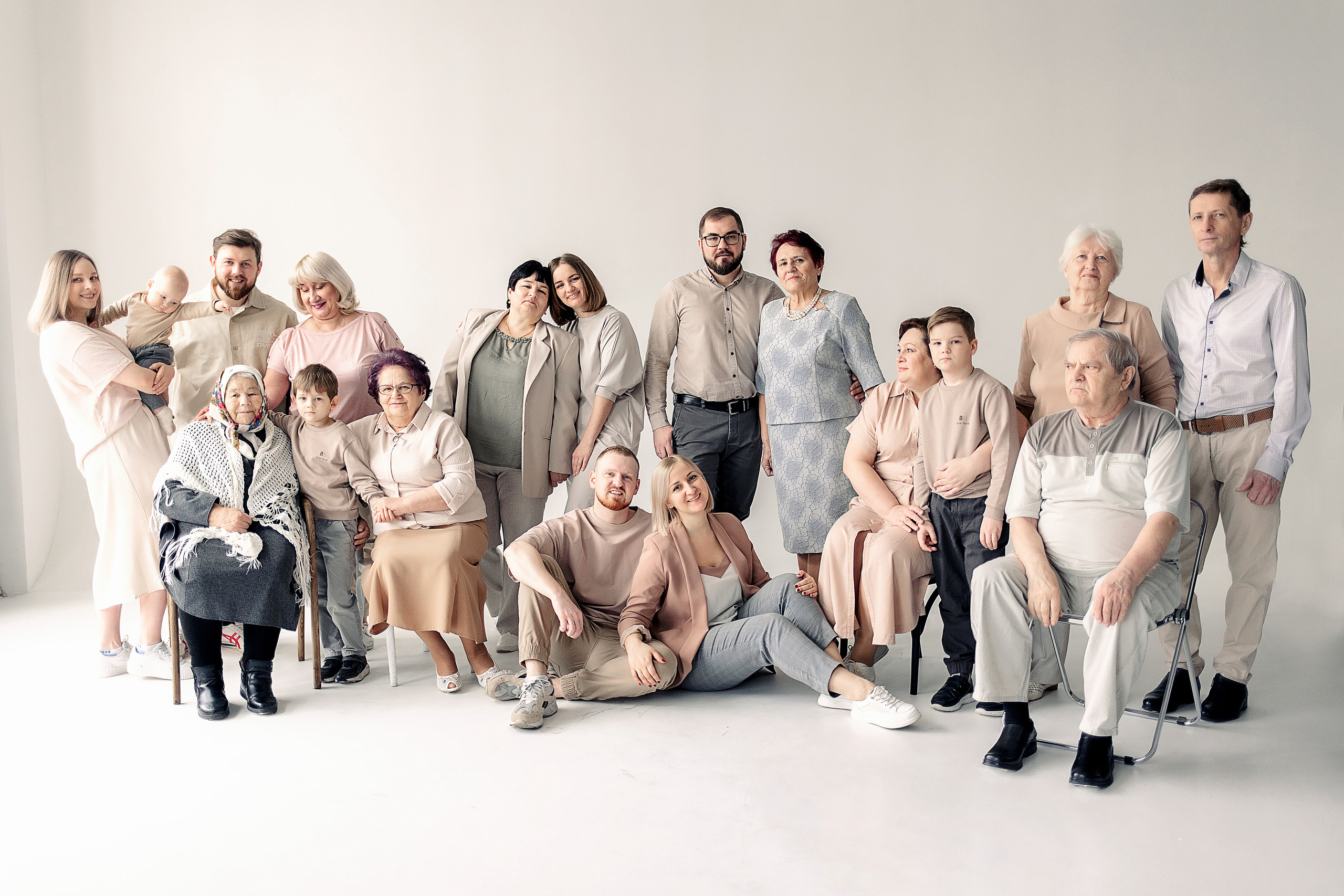 Большая СЕМЬЯ. 2023 год. Семейный и детский фотограф в Пензе Анна Михайлова