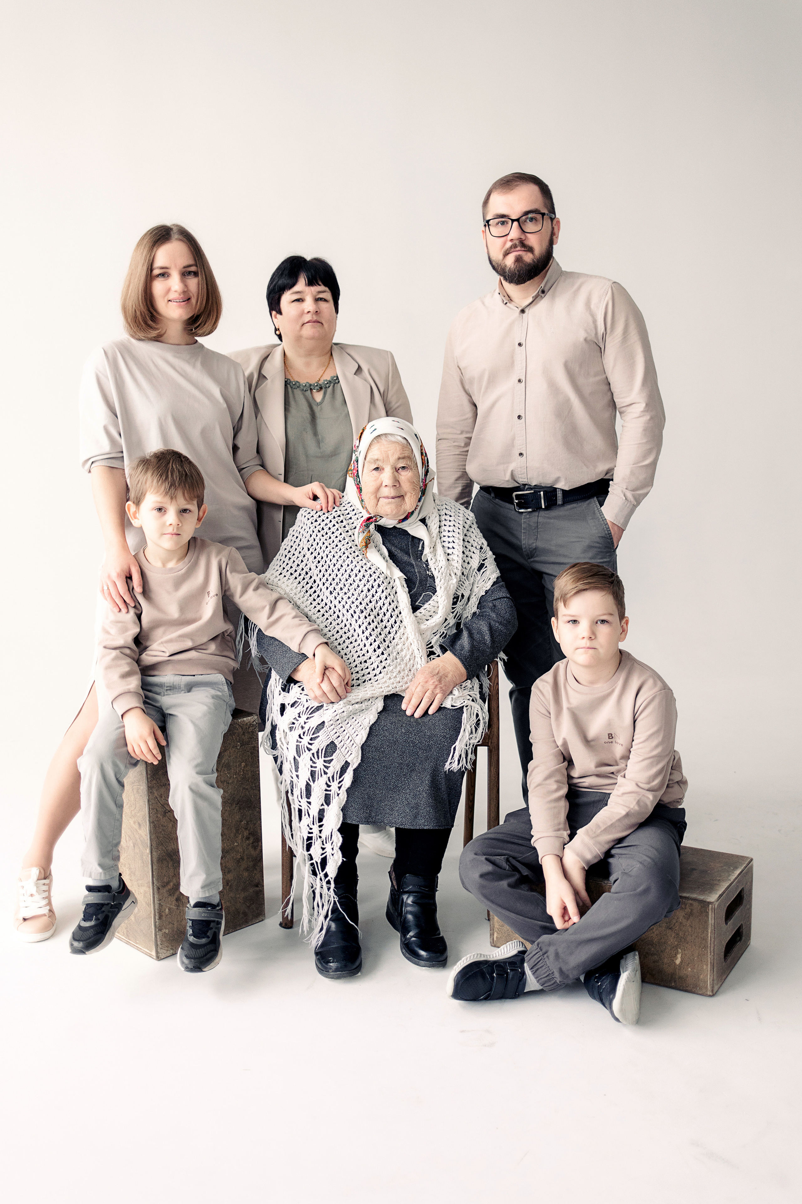 Большая СЕМЬЯ. 2023 год. Семейный и детский фотограф в Пензе Анна Михайлова