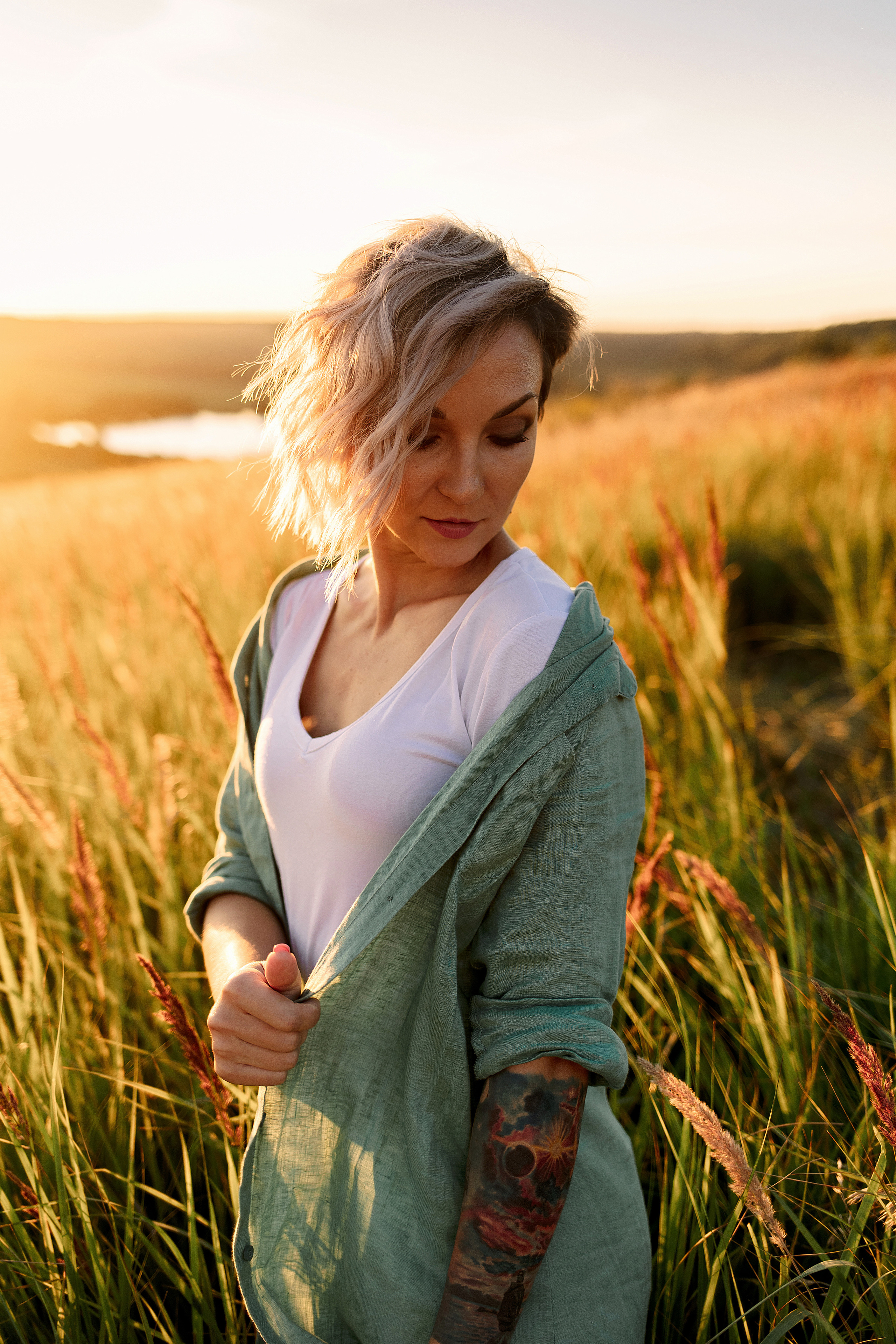 Семейная фотосессия в колосьях. Лето 2022. Семейный и детский фотограф в Пензе Анна Михайлова