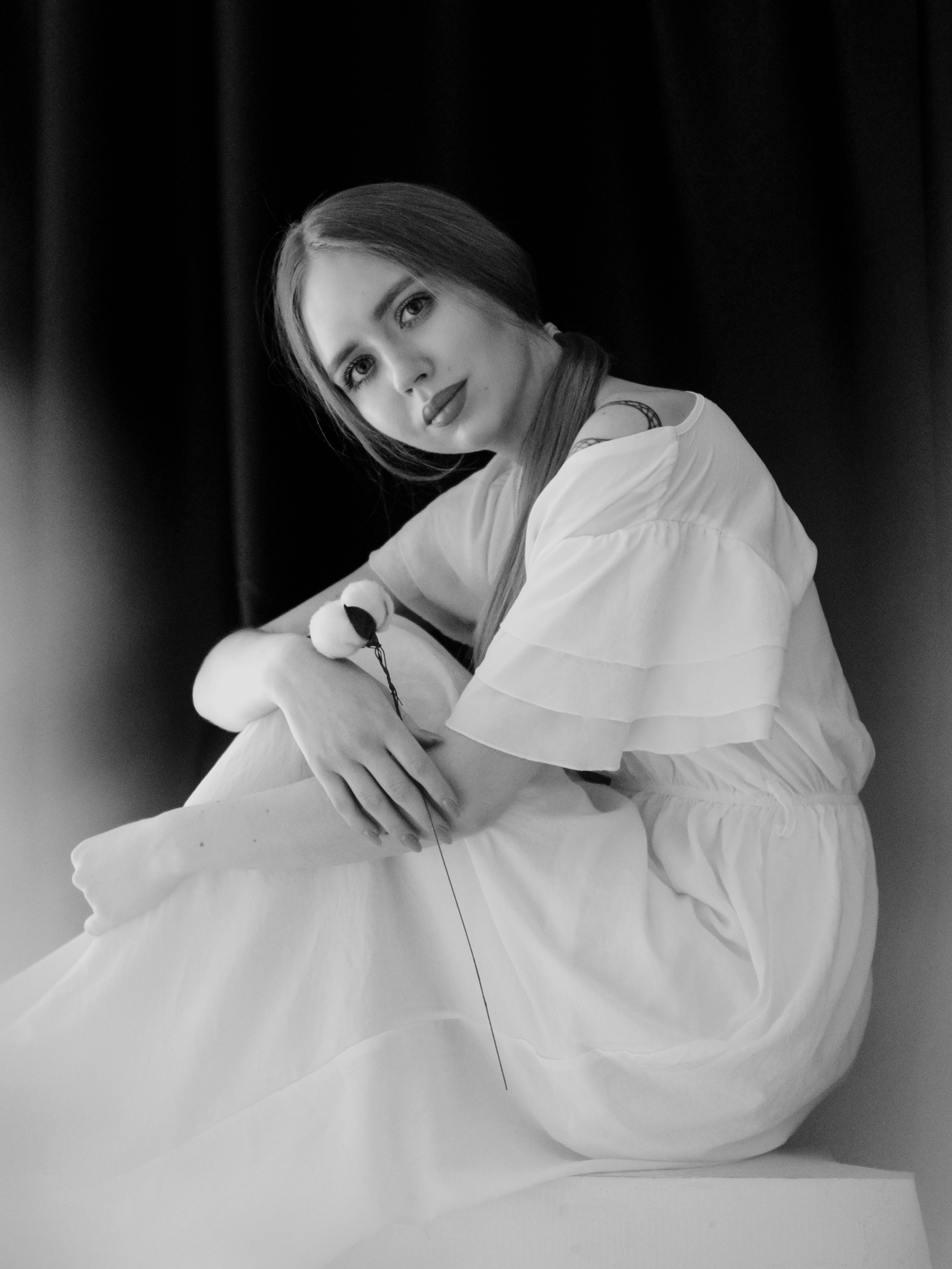 Женская фотосессия в студии. Маруся Машкова • Фотограф в Москве