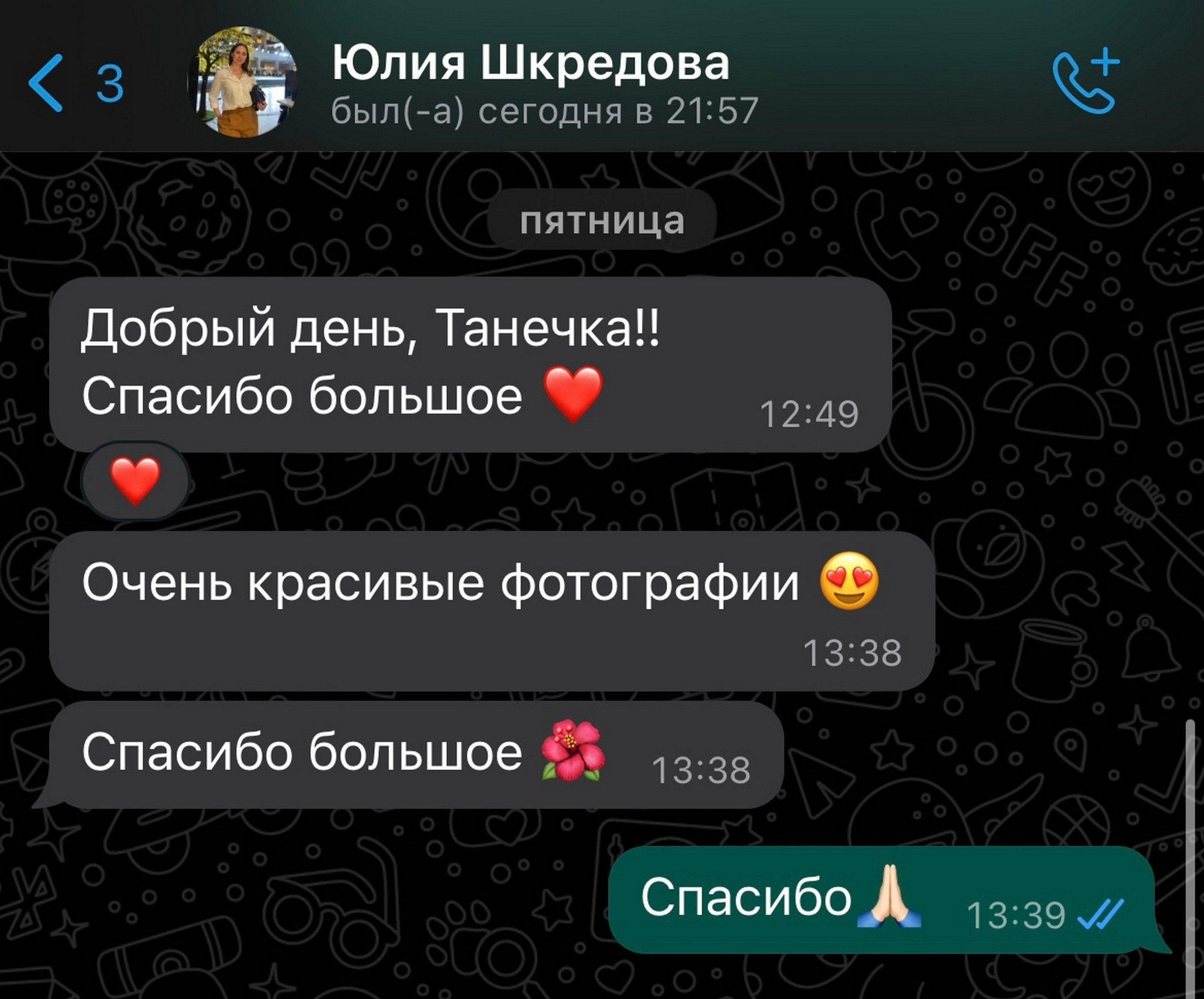 ОТЗЫВЫ. Татьяна Чернышова свадебный фотограф Москва