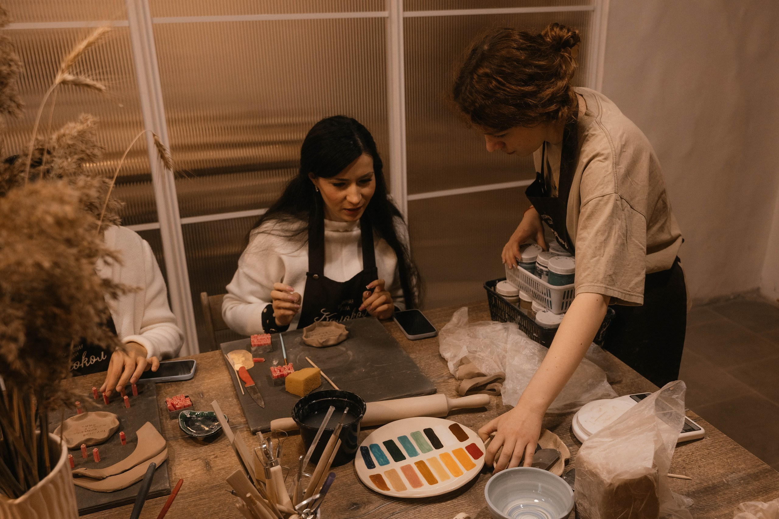 День рождения в гончарной мастерской. Свадебный, семейный фотограф в Рязани Лена Брант