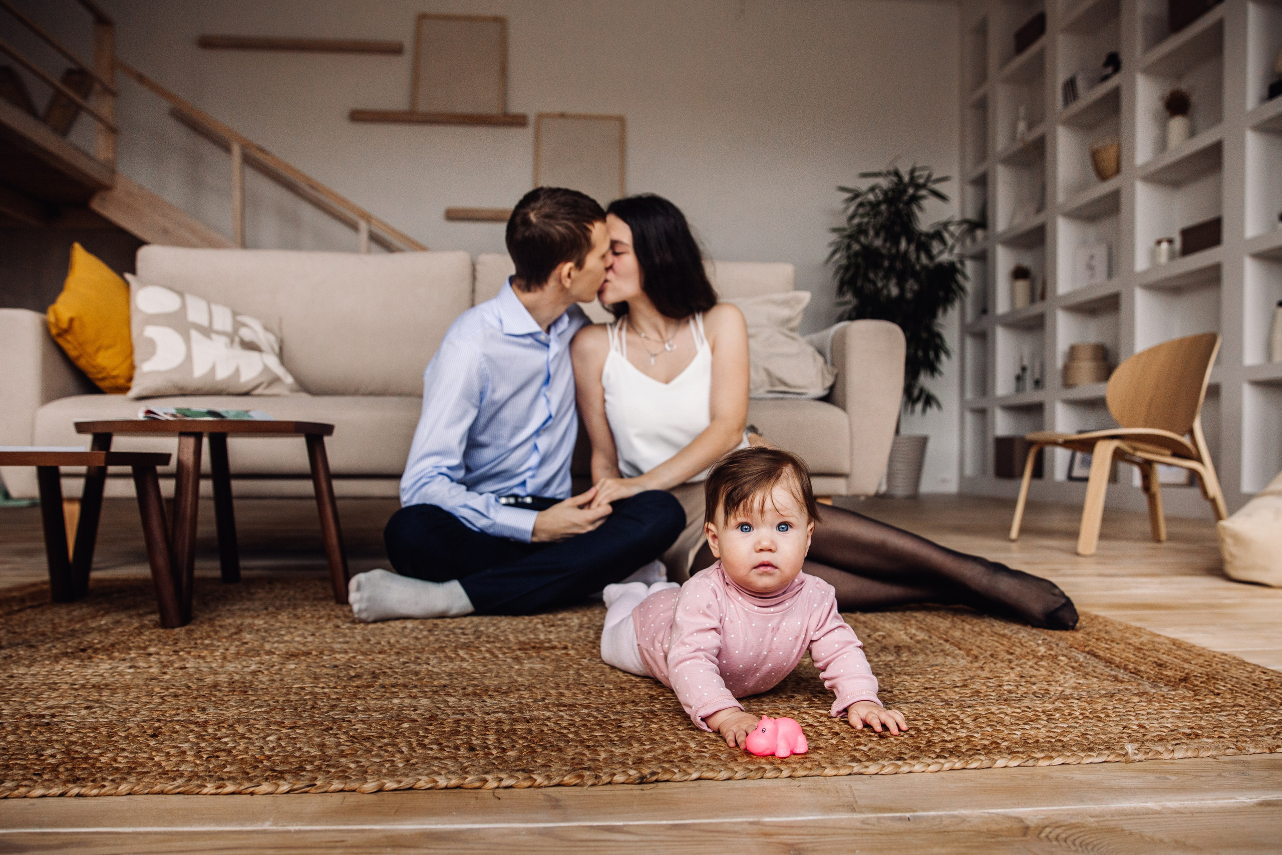 Семейная студийная фотосессия. Марина Соколова. Контентный и семейный фотограф г. Красноярск