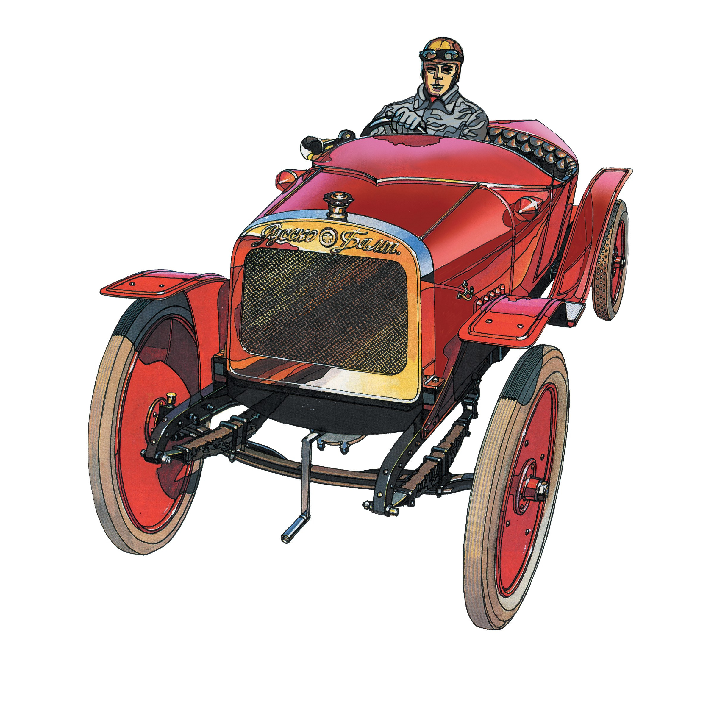 Серия рисунков для журнала «За рулем». Главная