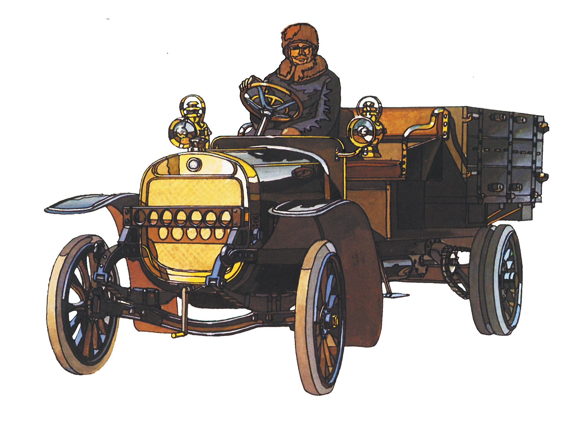 Серия рисунков для журнала «За рулем». Главная