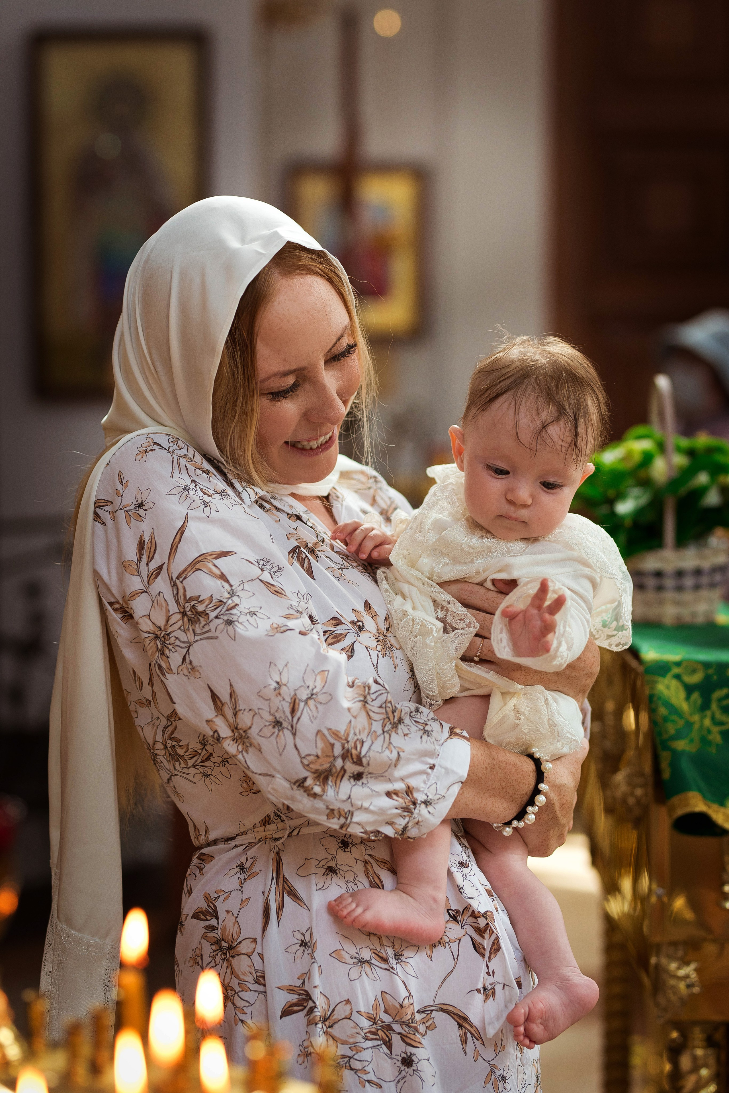 Крещение Варвары. Свадебный и семейный фотограф Яна Стражева. Волгоград, Москва