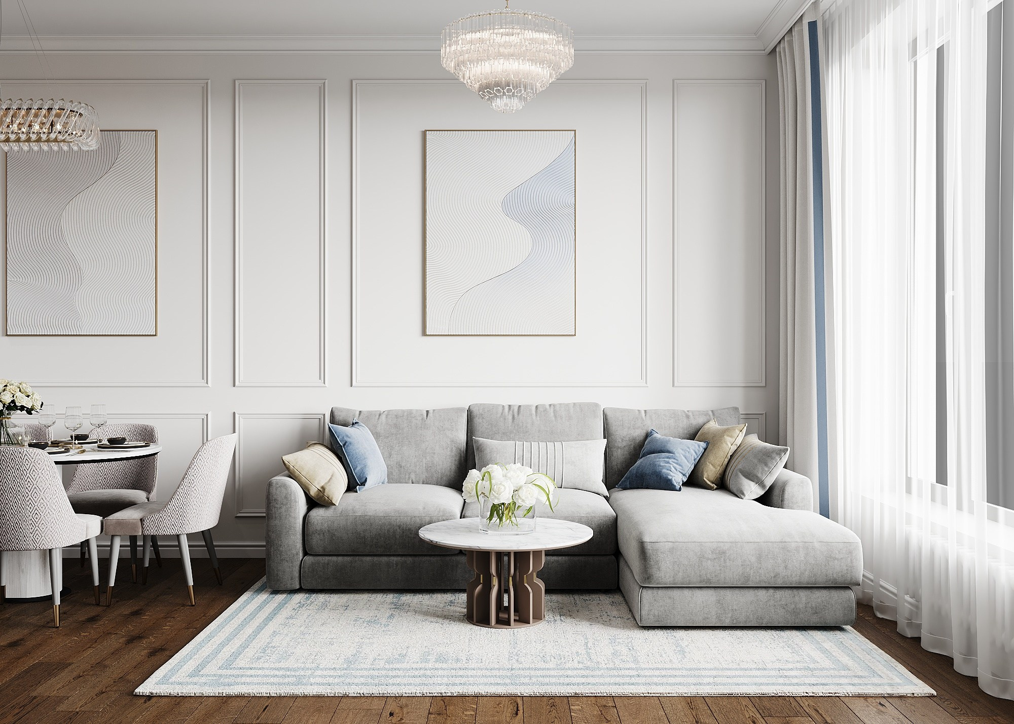 RESIDENCE WEST GARDEN, MOSCA. Irina Balykina — Interior 3D Visualisation