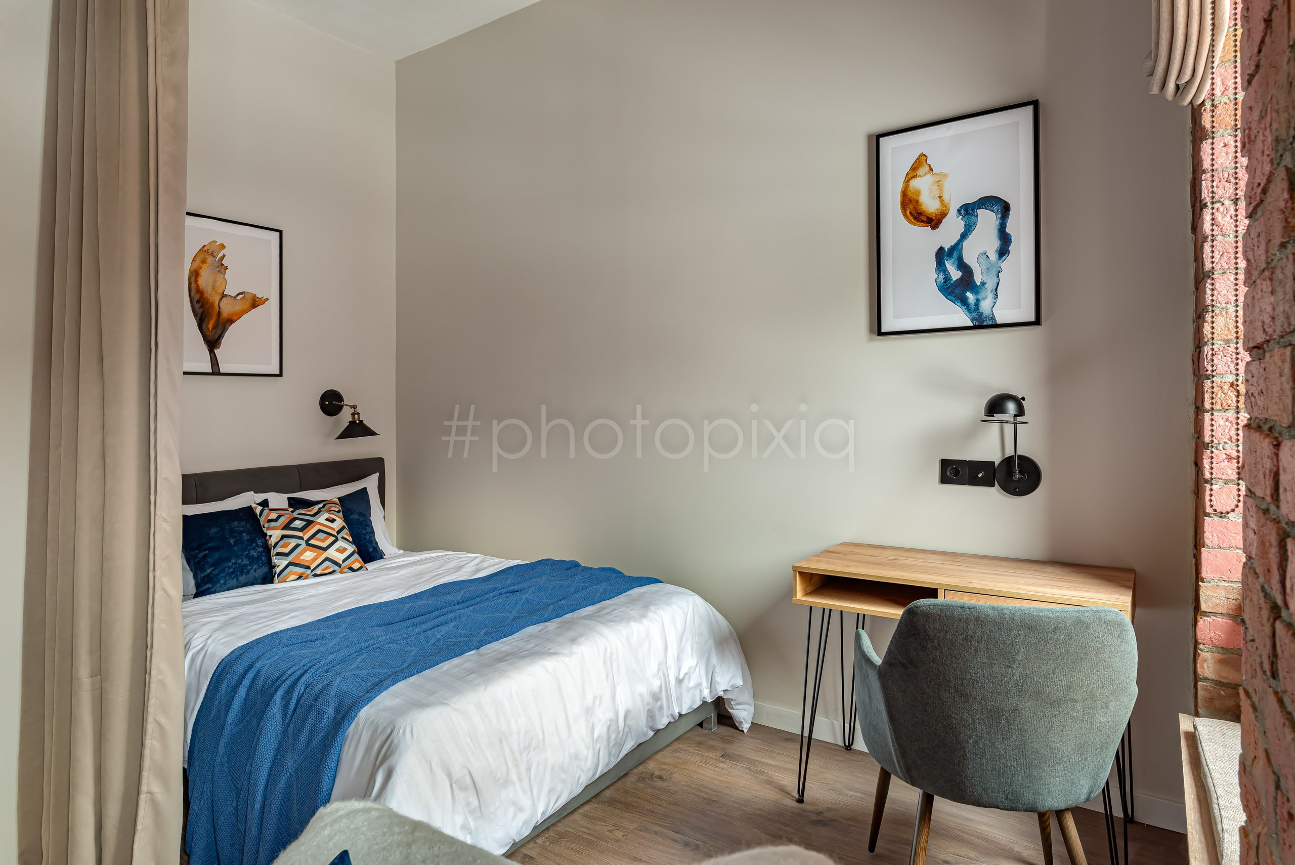 Интерьерная съёмка квартиры студии для аренды на Михалковской. Интерьерная съёмка и виртуальные туры — Интерьерный фотограф Кузнецов Сергей (photopixiq)