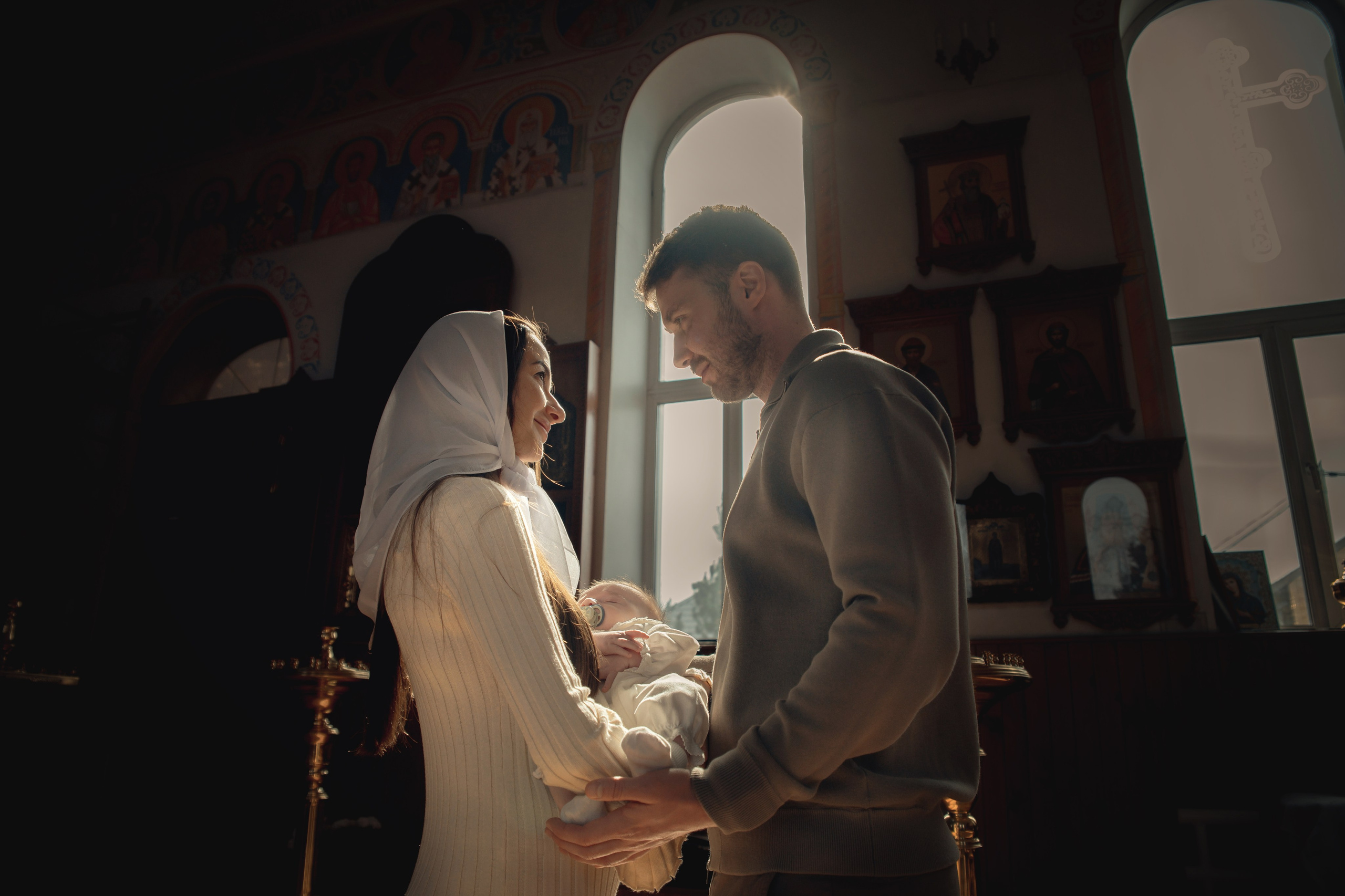 Таинство Крещения Александра. Храм Николая Чудотворца г. Краснослободск. Церковный, семейный и репортажный фотограф Волгоград, Волжский