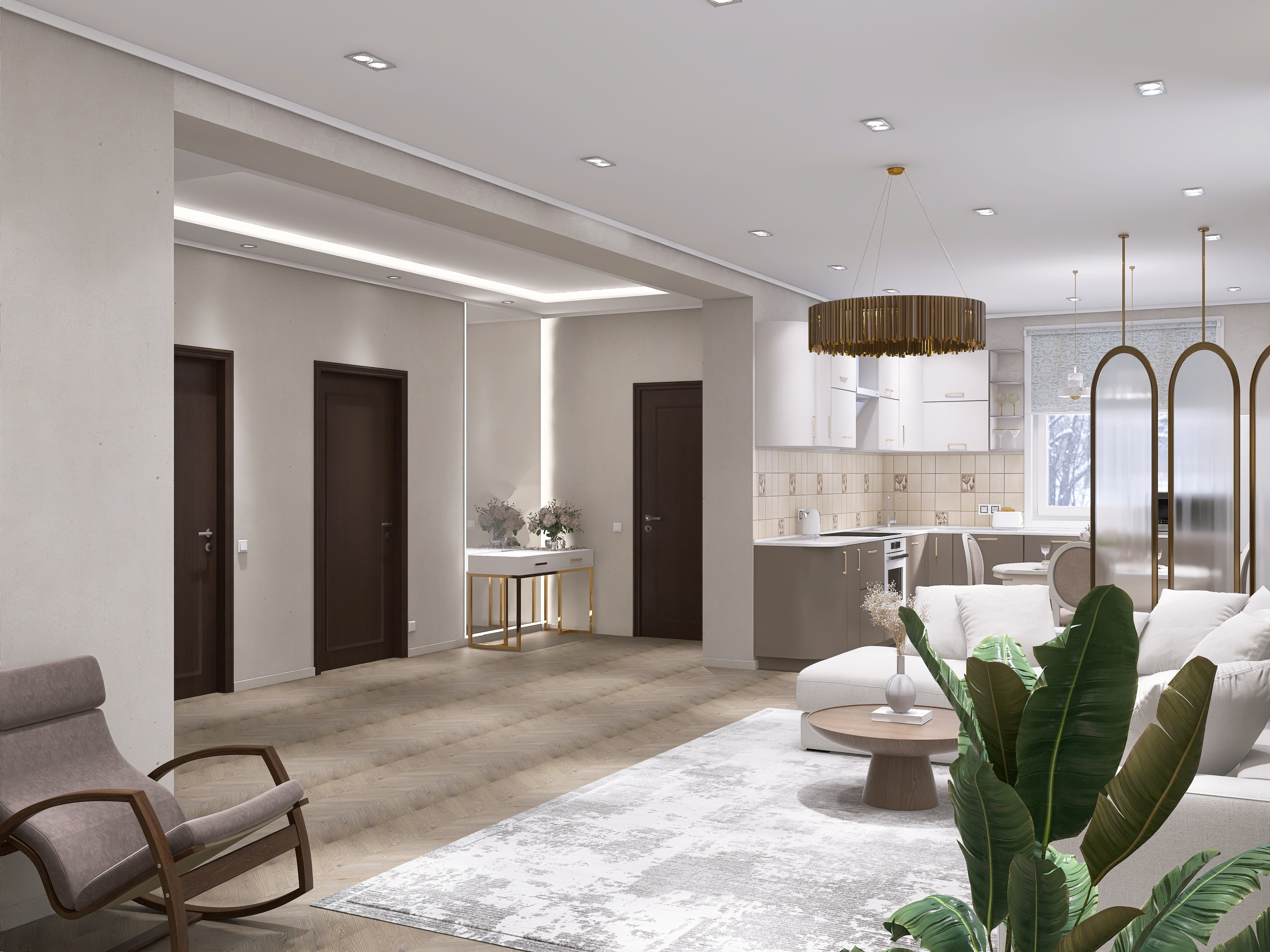 КП Русское поле. Площадь 60 кв. м. Дизайнер интерьера в Новосибирске_Елена Сергеева