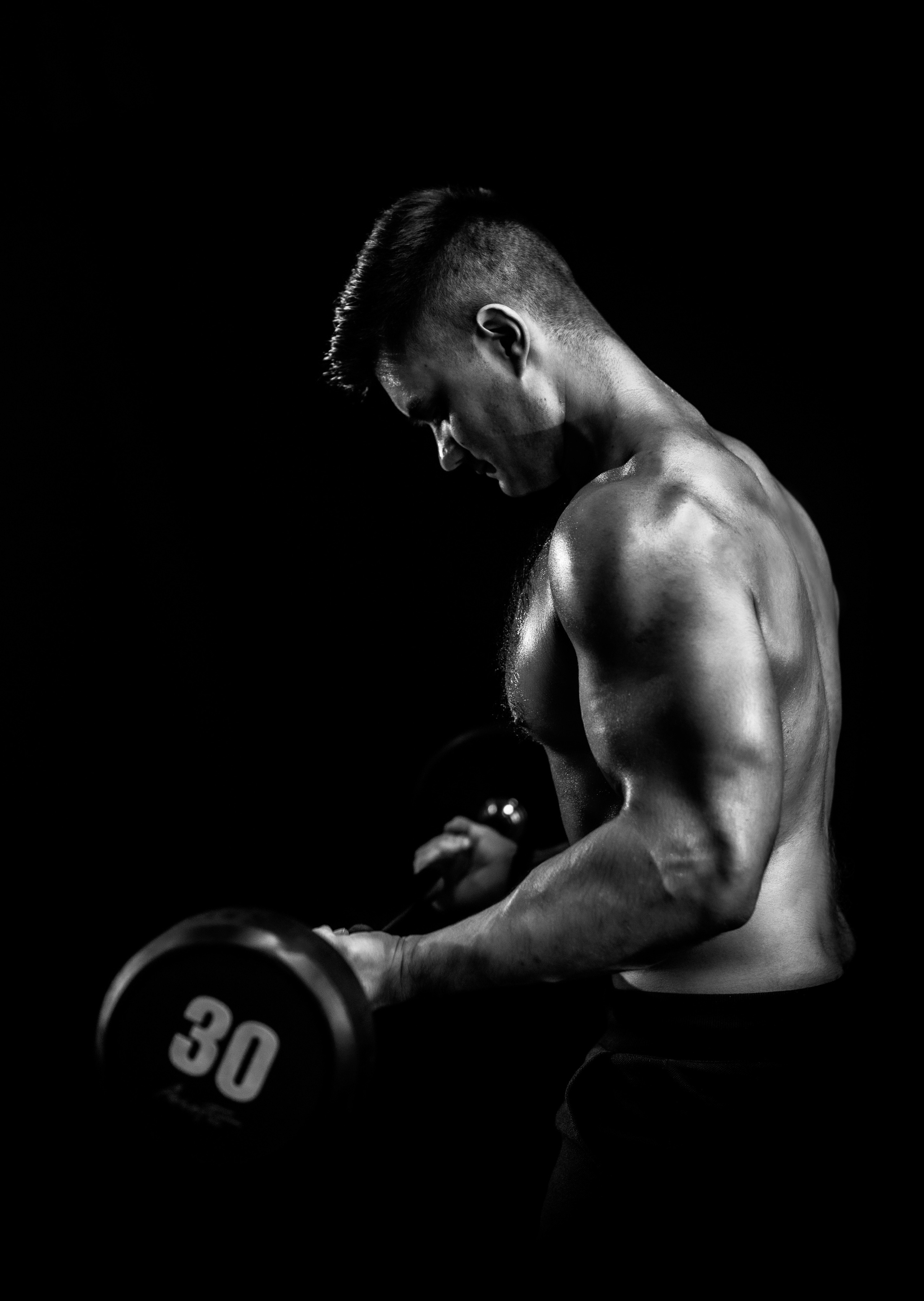 Спортивный клуб. ЧБ Фотограф Ольга Лесли