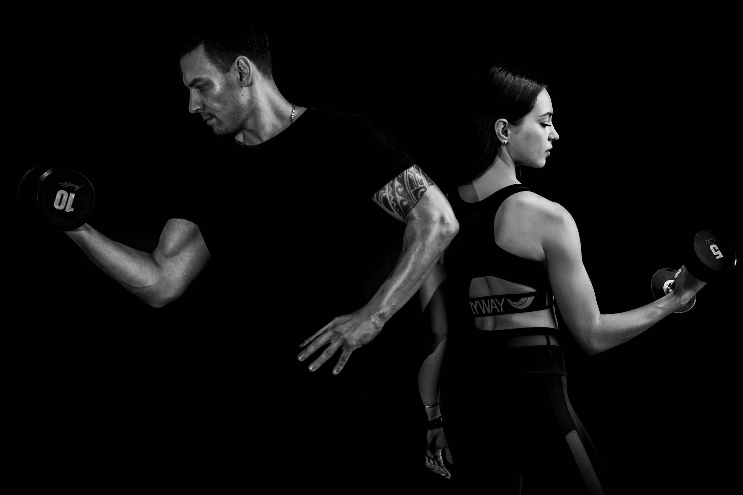 Спортивный клуб. ЧБ Фотограф Ольга Лесли