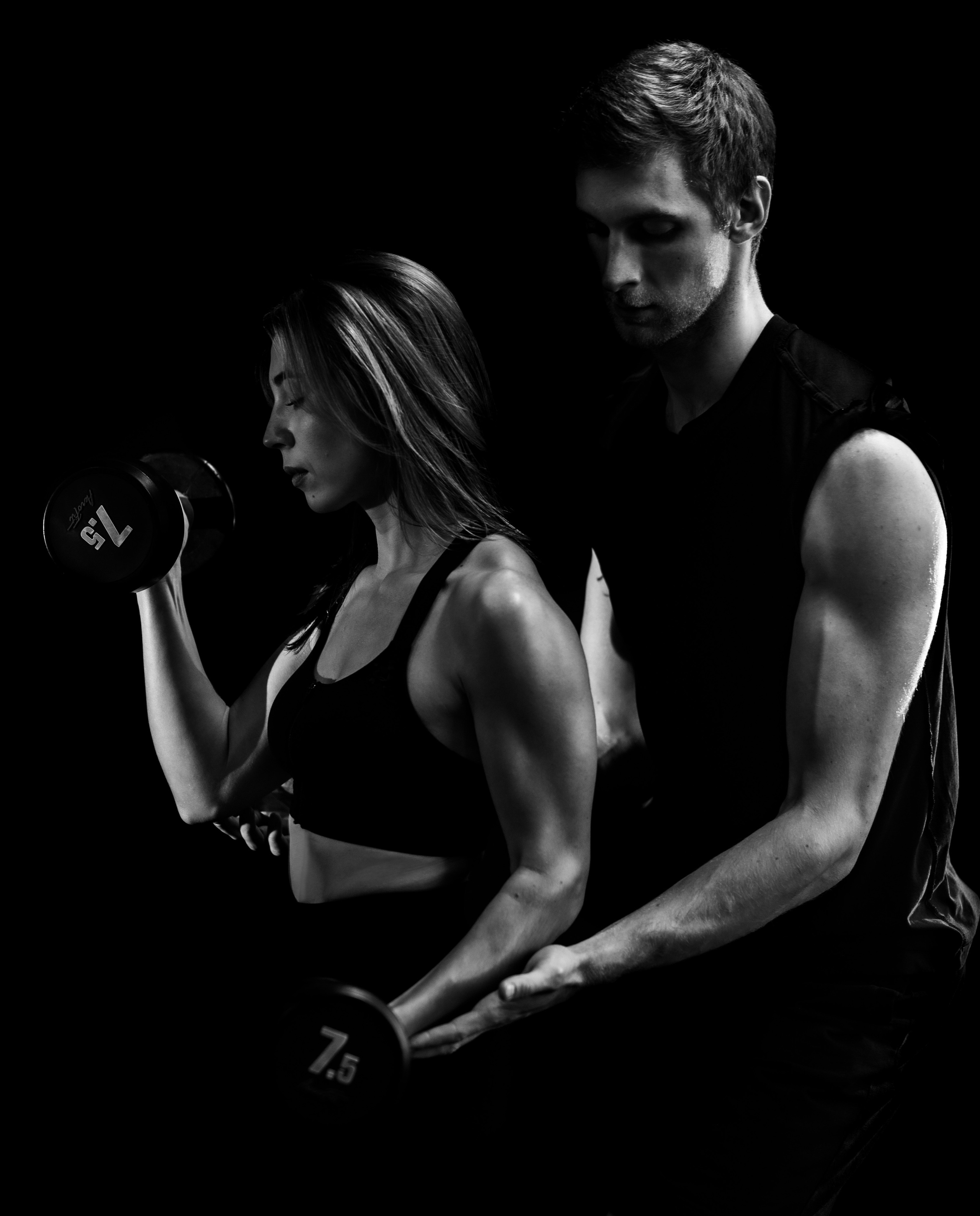 Спортивный клуб. ЧБ Фотограф Ольга Лесли